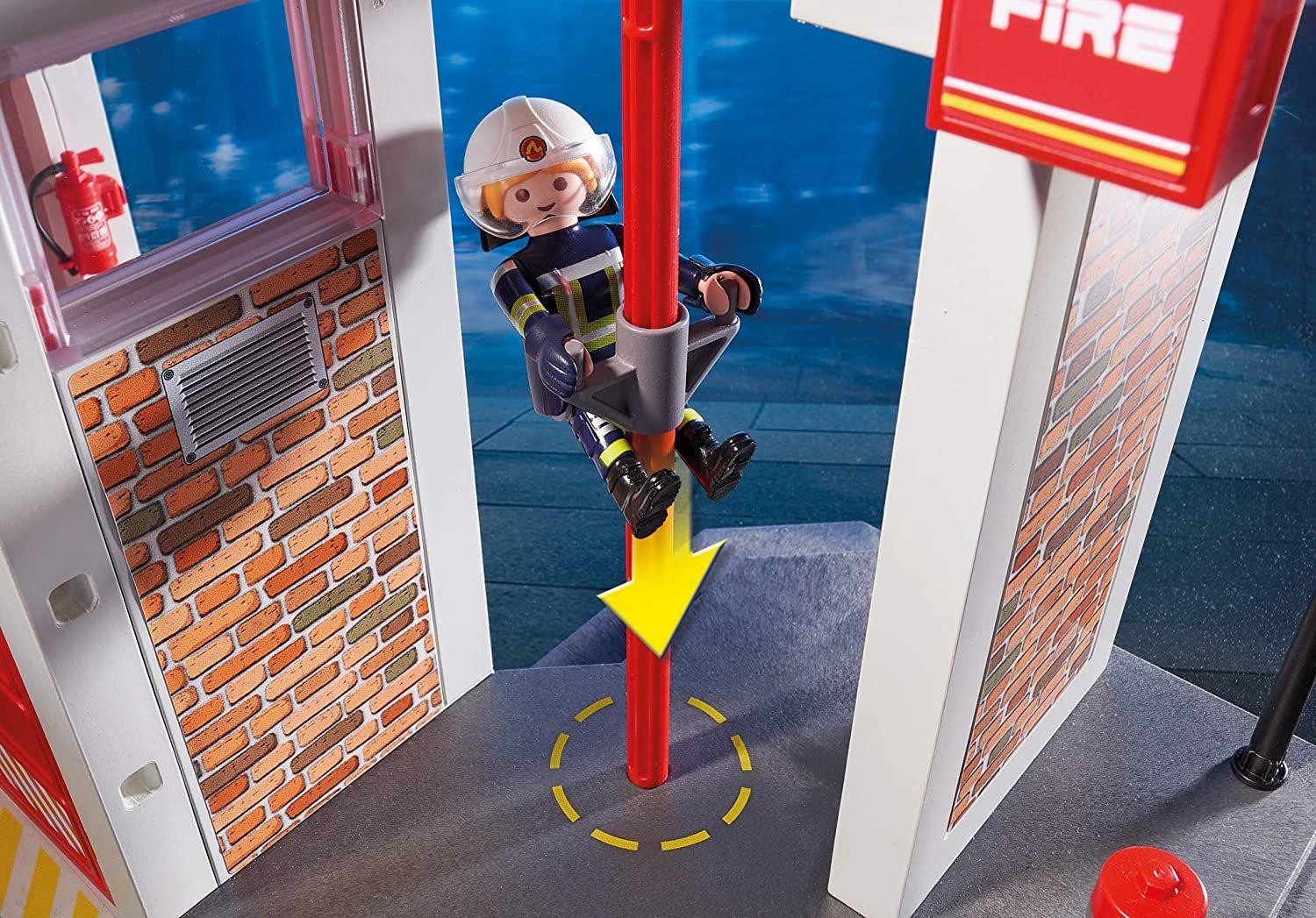 Playmobil Cuartel De Bomberos Con Sonido 9462-7
