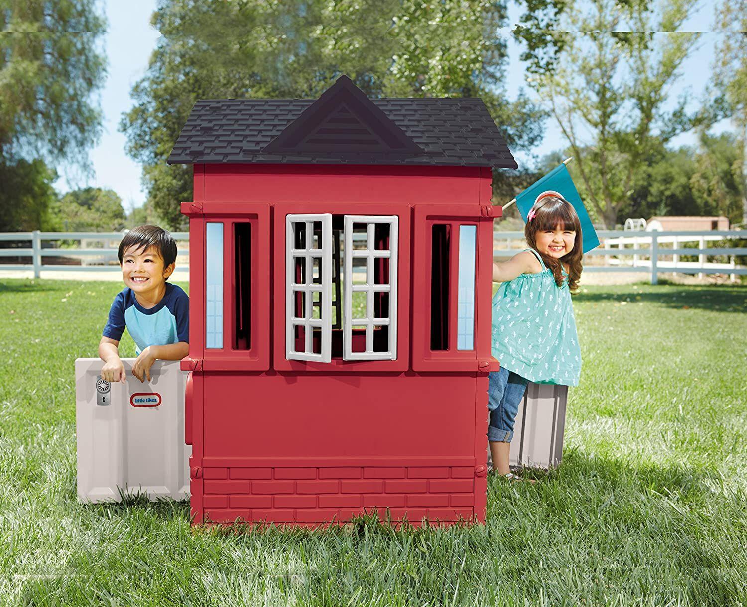 Casa Little Tikes Para Jardín Roja-2