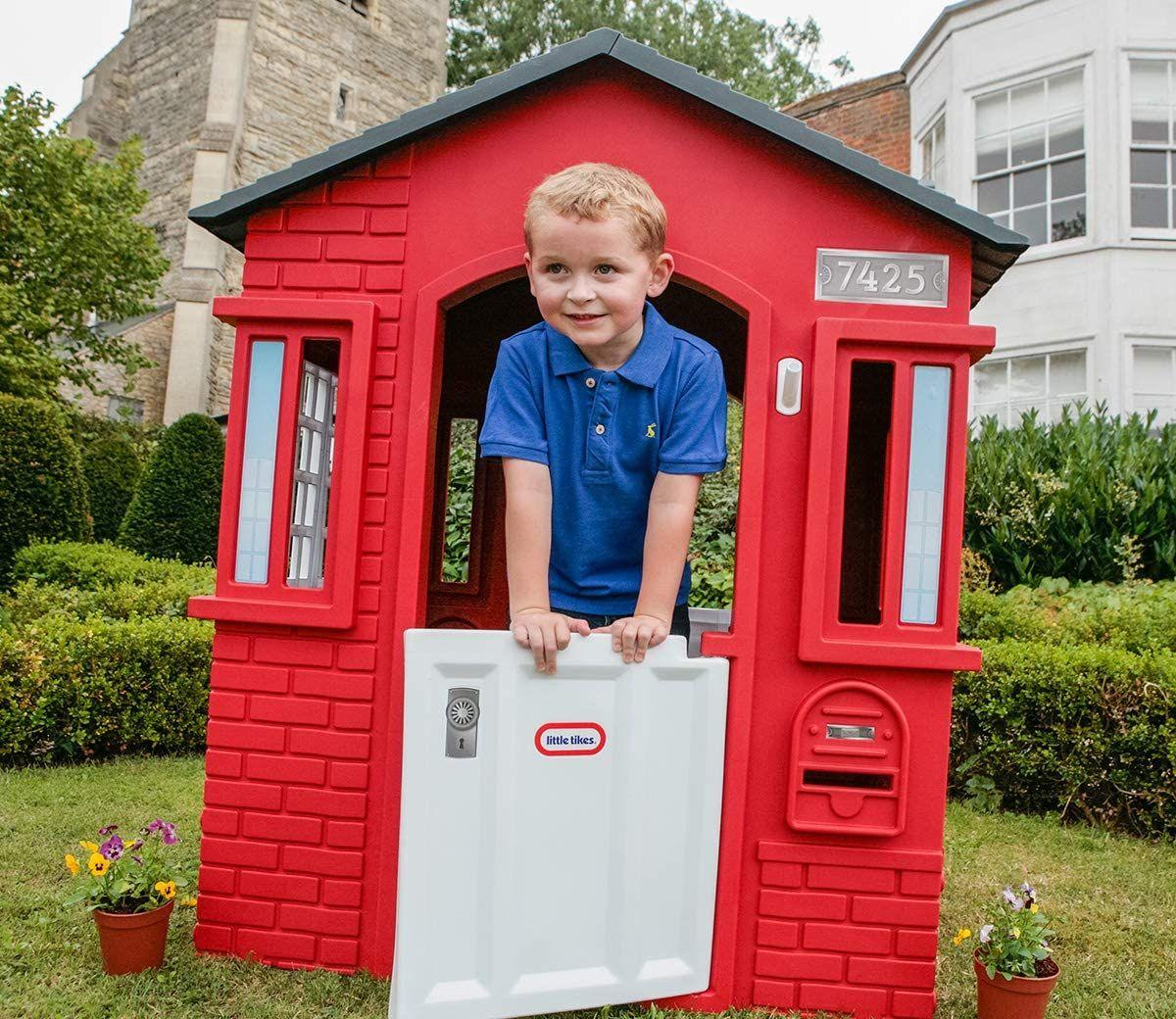 Casa Little Tikes Para Jardín Roja-4