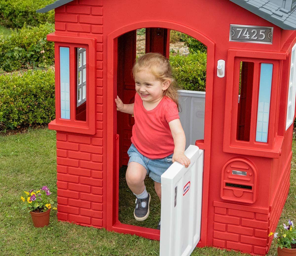 Casa Little Tikes Para Jardín Roja-6