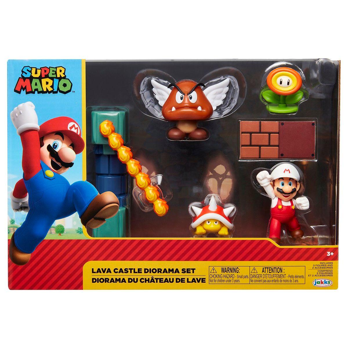 Set Diorama Castillo de Lava Super Mario-0