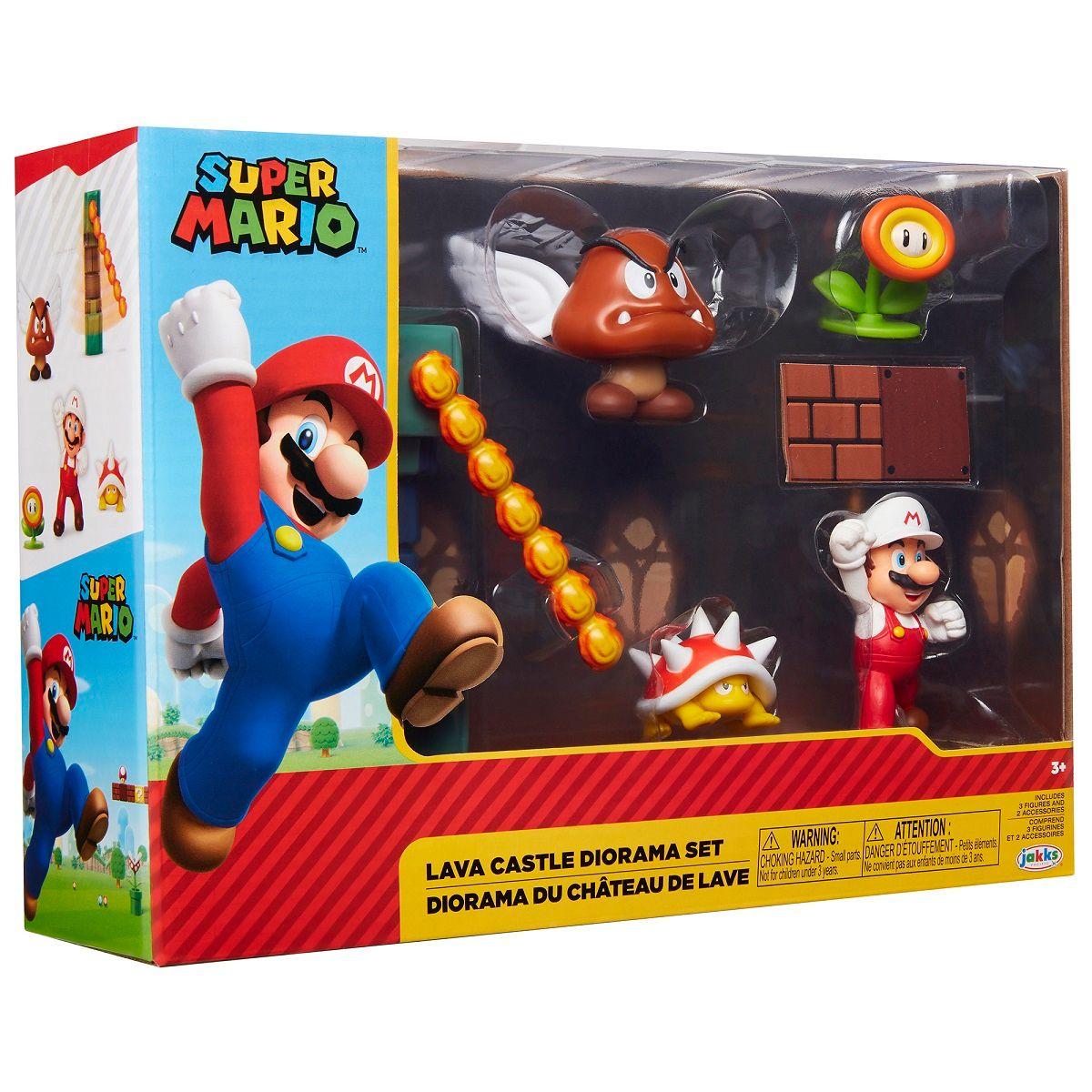 Set Diorama Castillo de Lava Super Mario-1