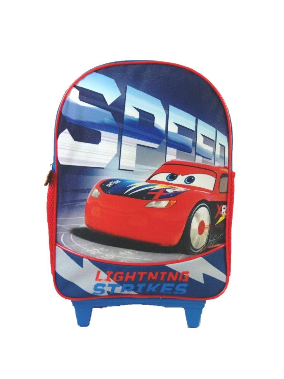 Mochila Con Ruedas Disney Cars 14"-0