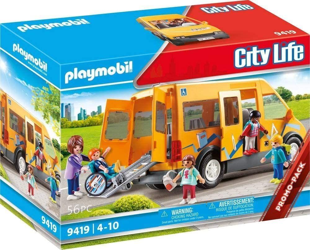 Playmobil Autobus Escolar Incluye 5 Figuras 9419-0