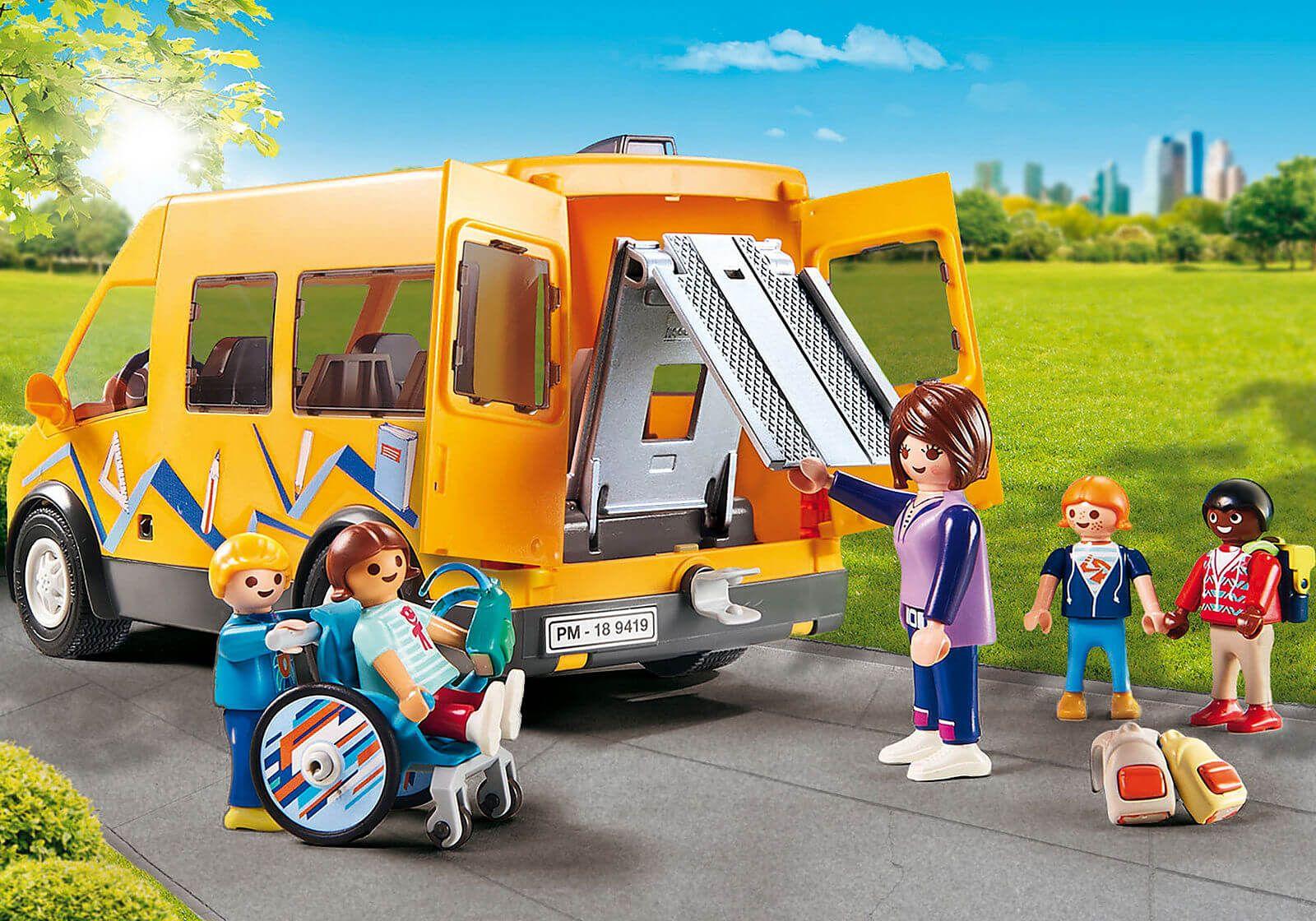 Playmobil Autobus Escolar Incluye 5 Figuras 9419-3