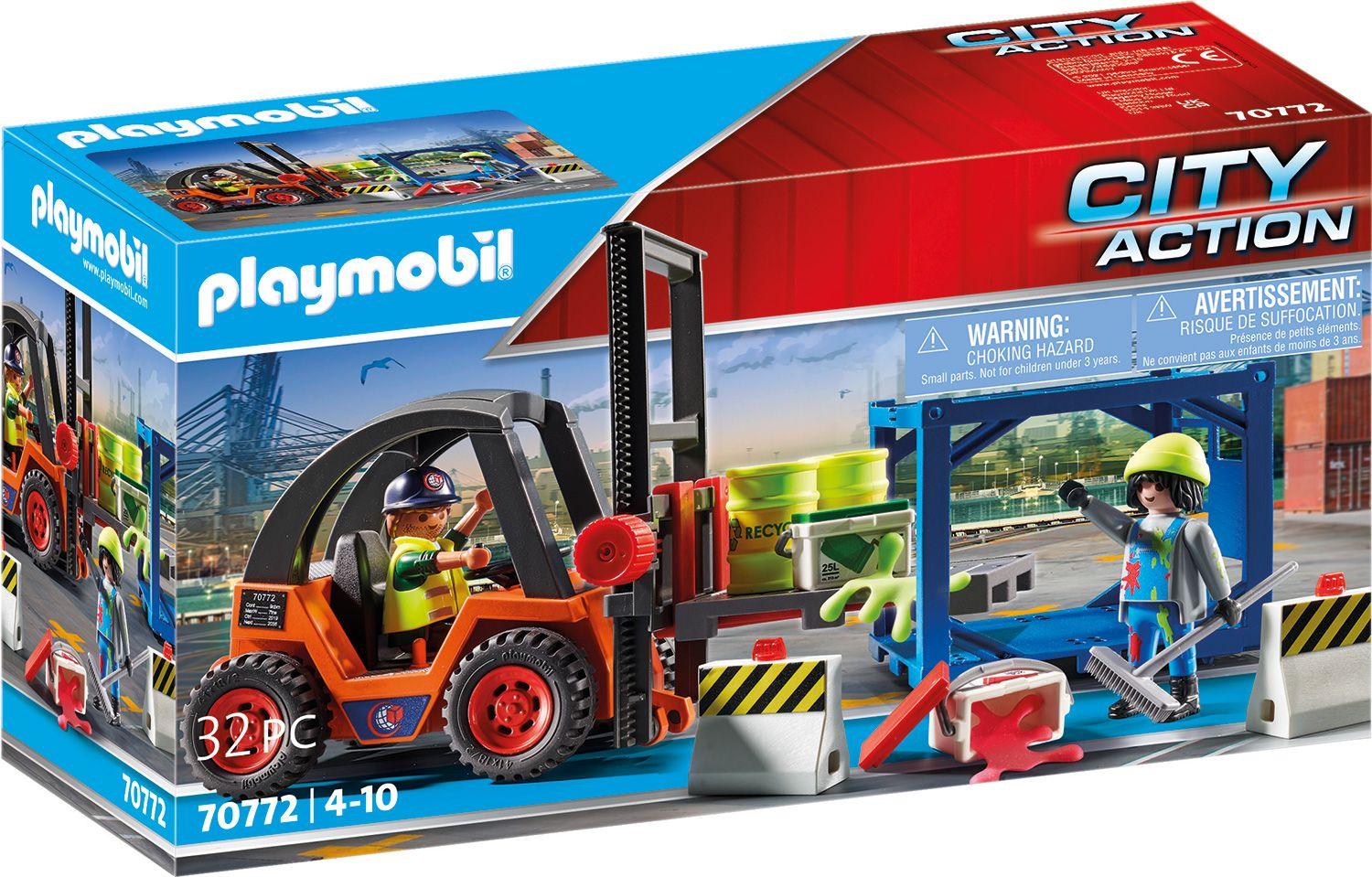 Playmobil Carretilla elevadora con carga 70772-0