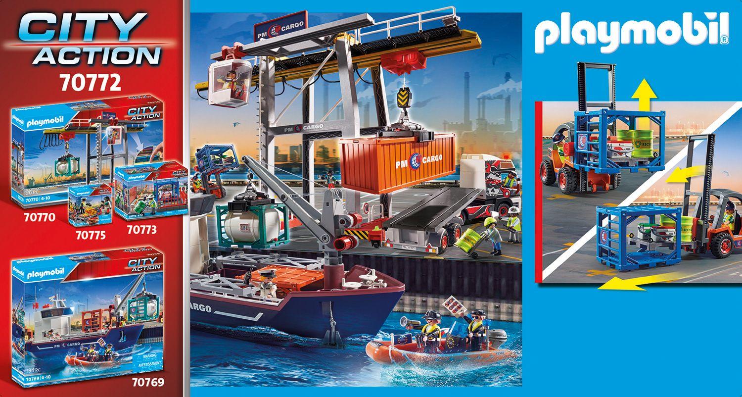 Playmobil Carretilla elevadora con carga 70772-2