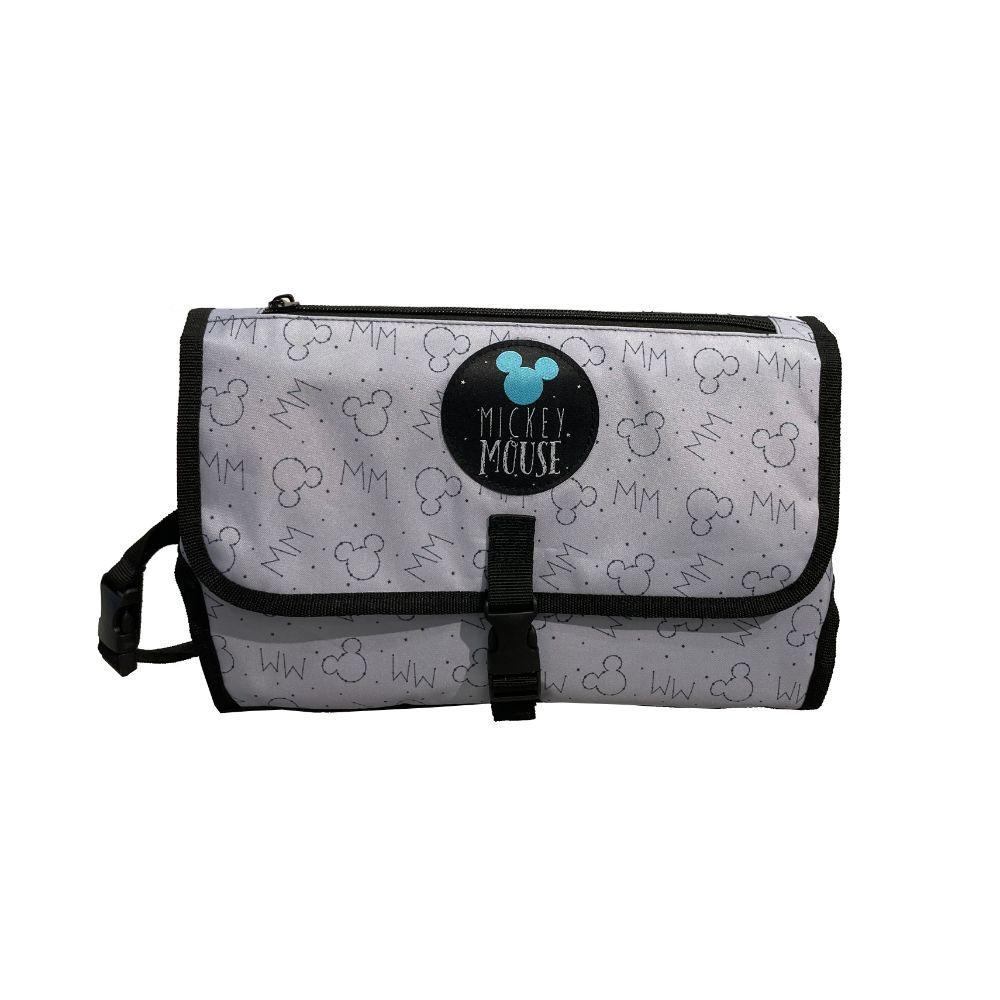 Mudador Portátil Mickey Gris-0