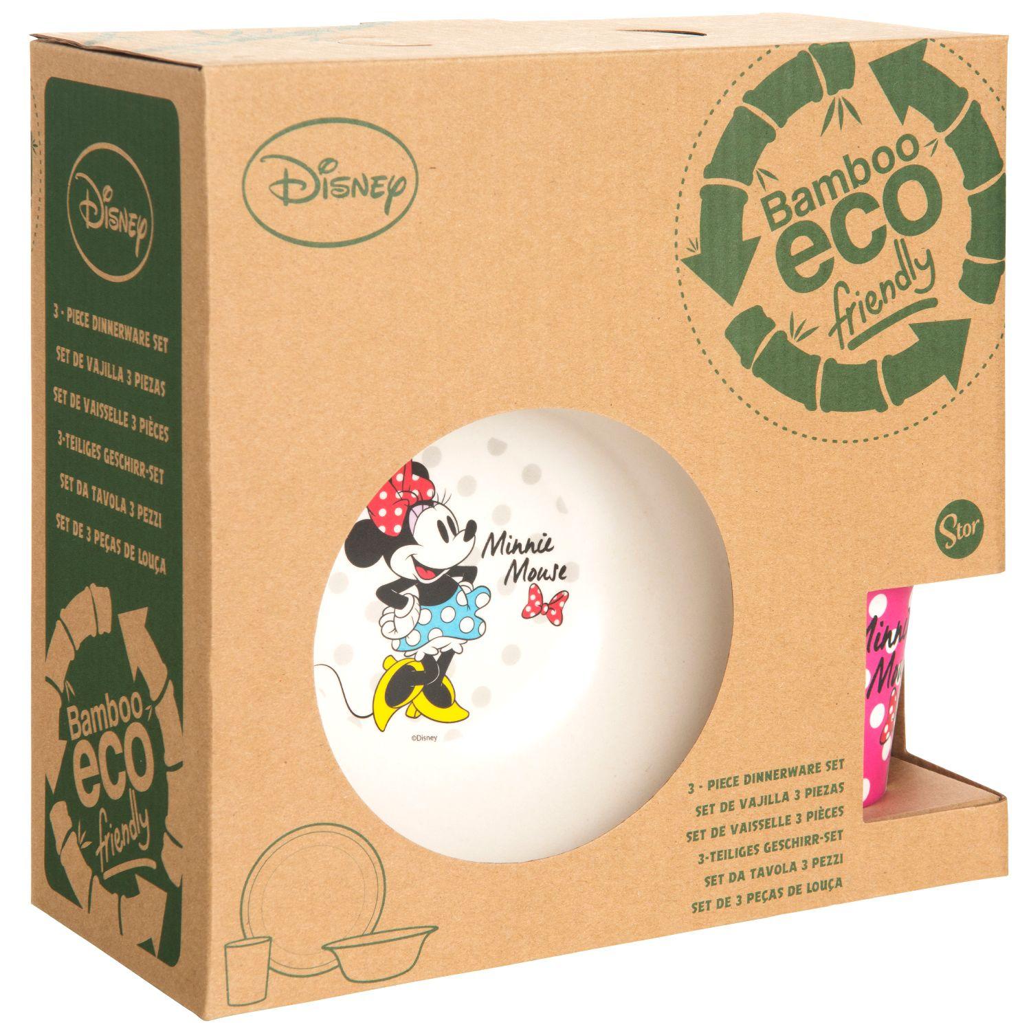 Set 3 Piezas Minnie Material Eco En Caja -1
