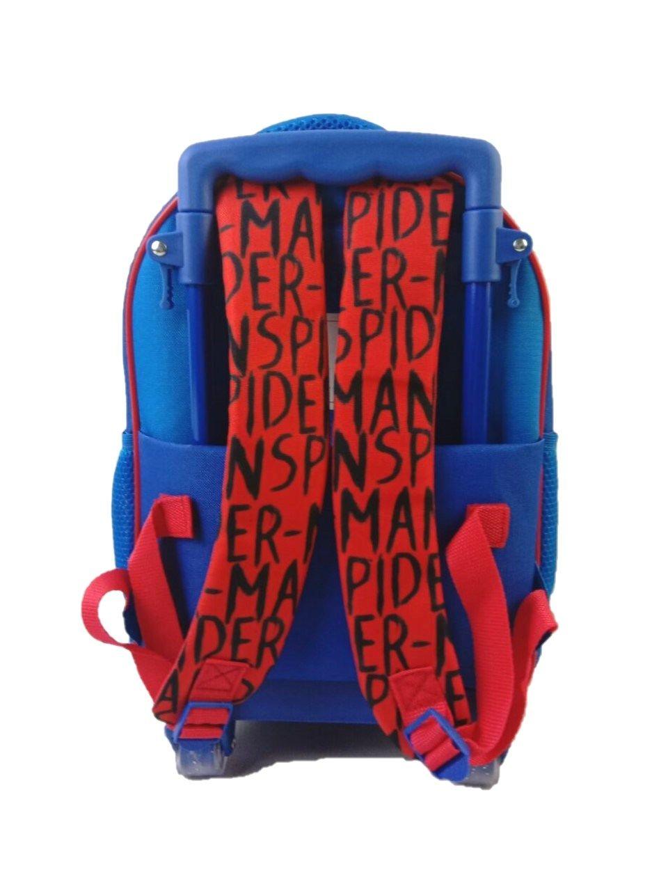 Mochila Con Ruedas Spiderman Azul-2