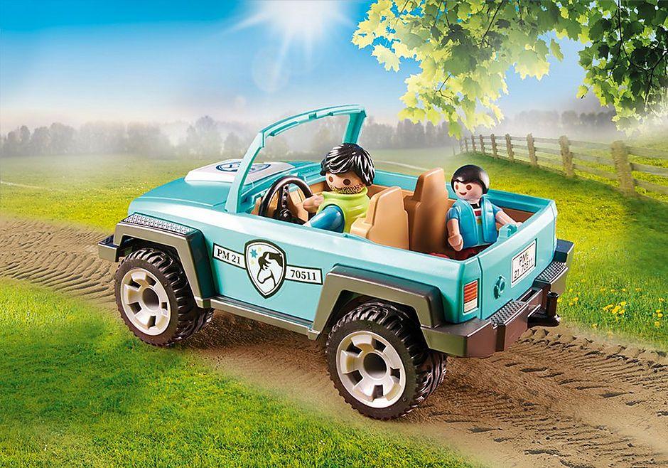 Playmobil Coche con Remolque para Poni - 70511-4