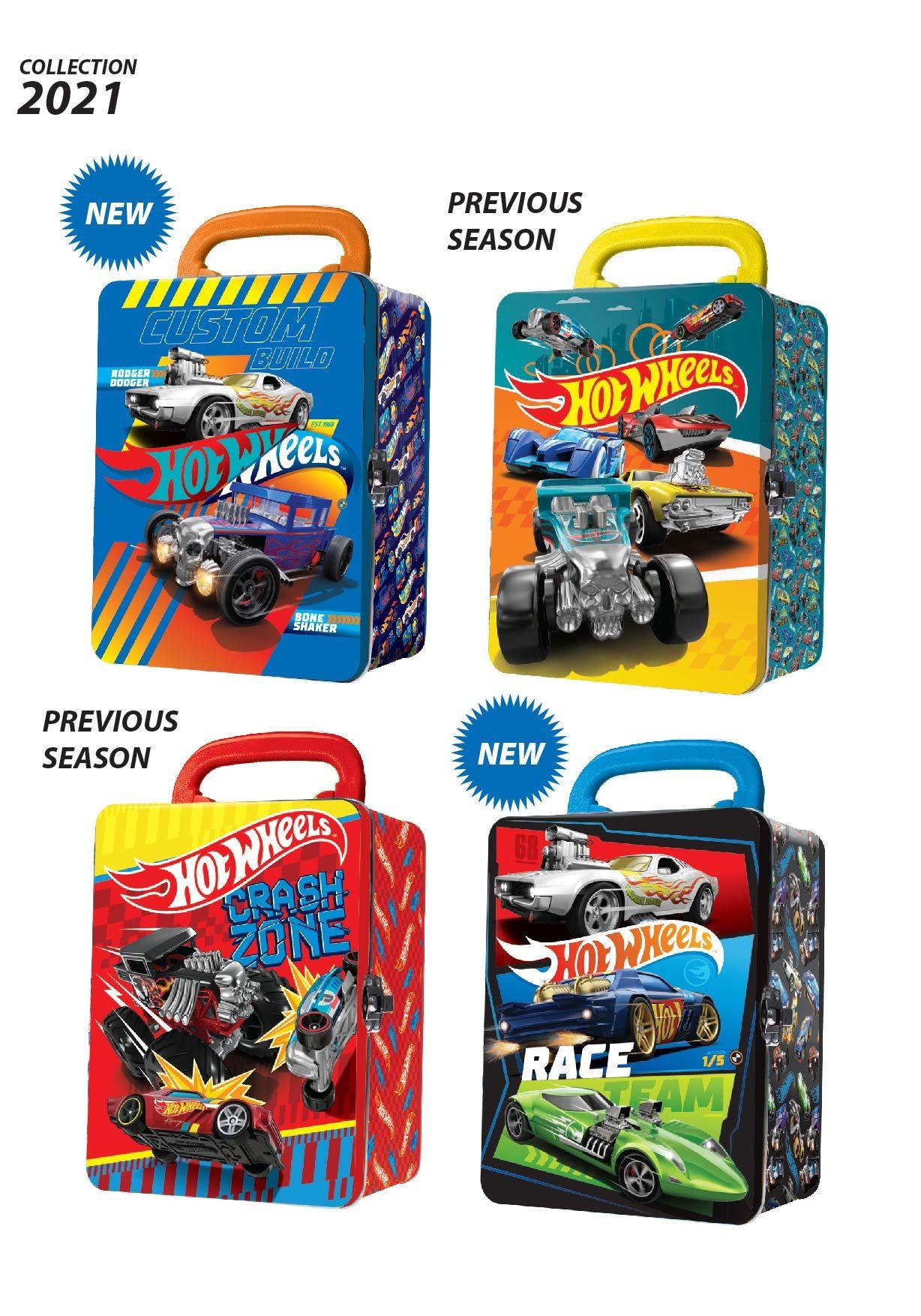 Pack Maletas Hot Wheels X 4 Para 72 Autos-1