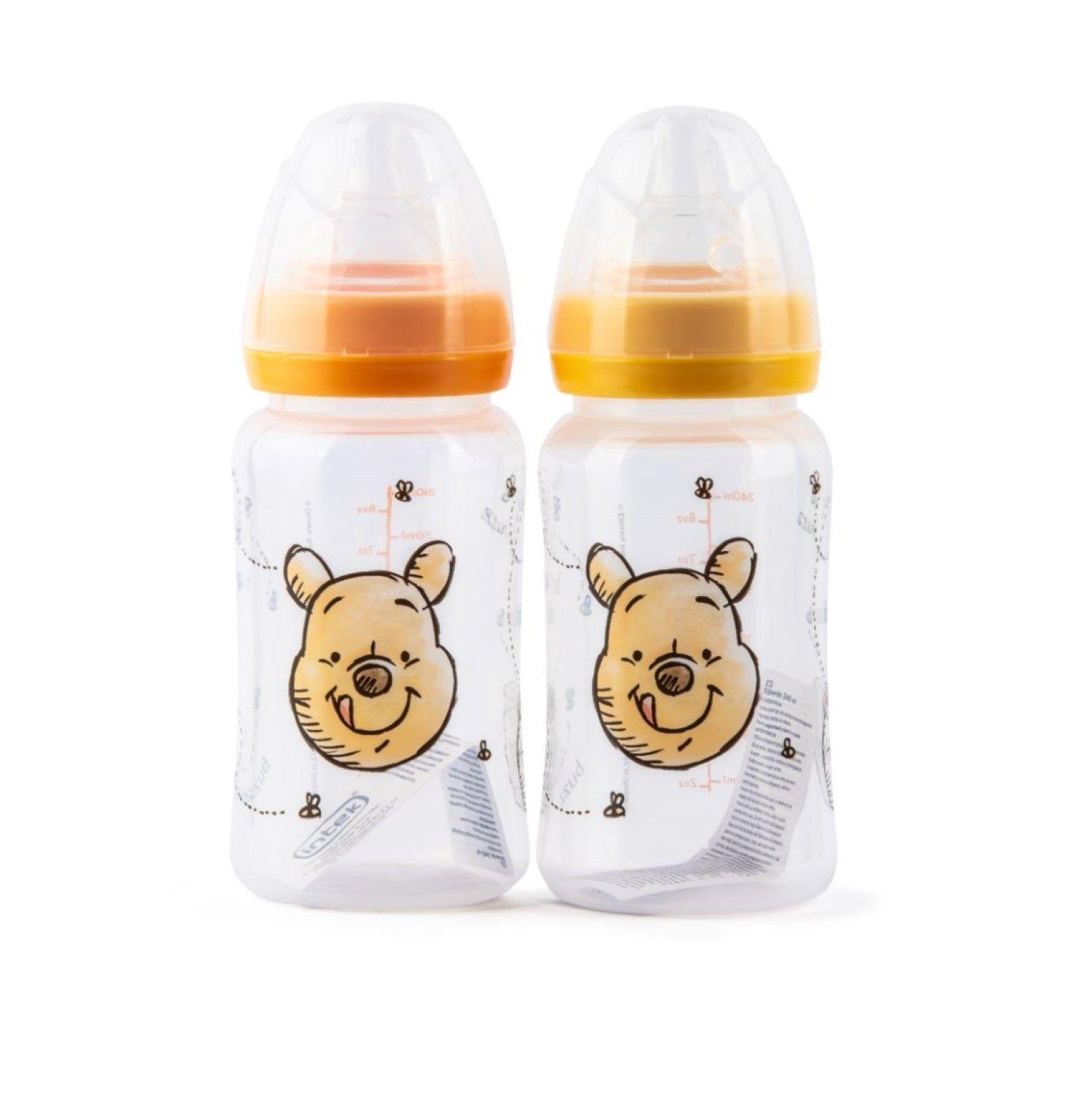 Set 2 Mamaderas 3 Flujos Disney Baby Pooh 240 Ml-0
