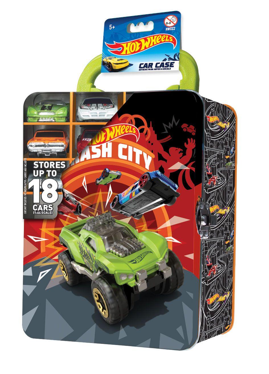 Caja Metalica Portautos Hot Wheels Crash City-0
