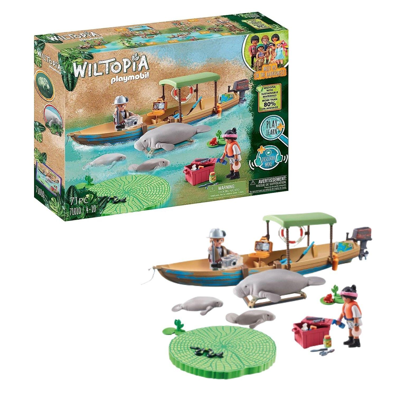 Playmobil Wiltopia - Viaje en Barco a los Manatíes - 71010-0
