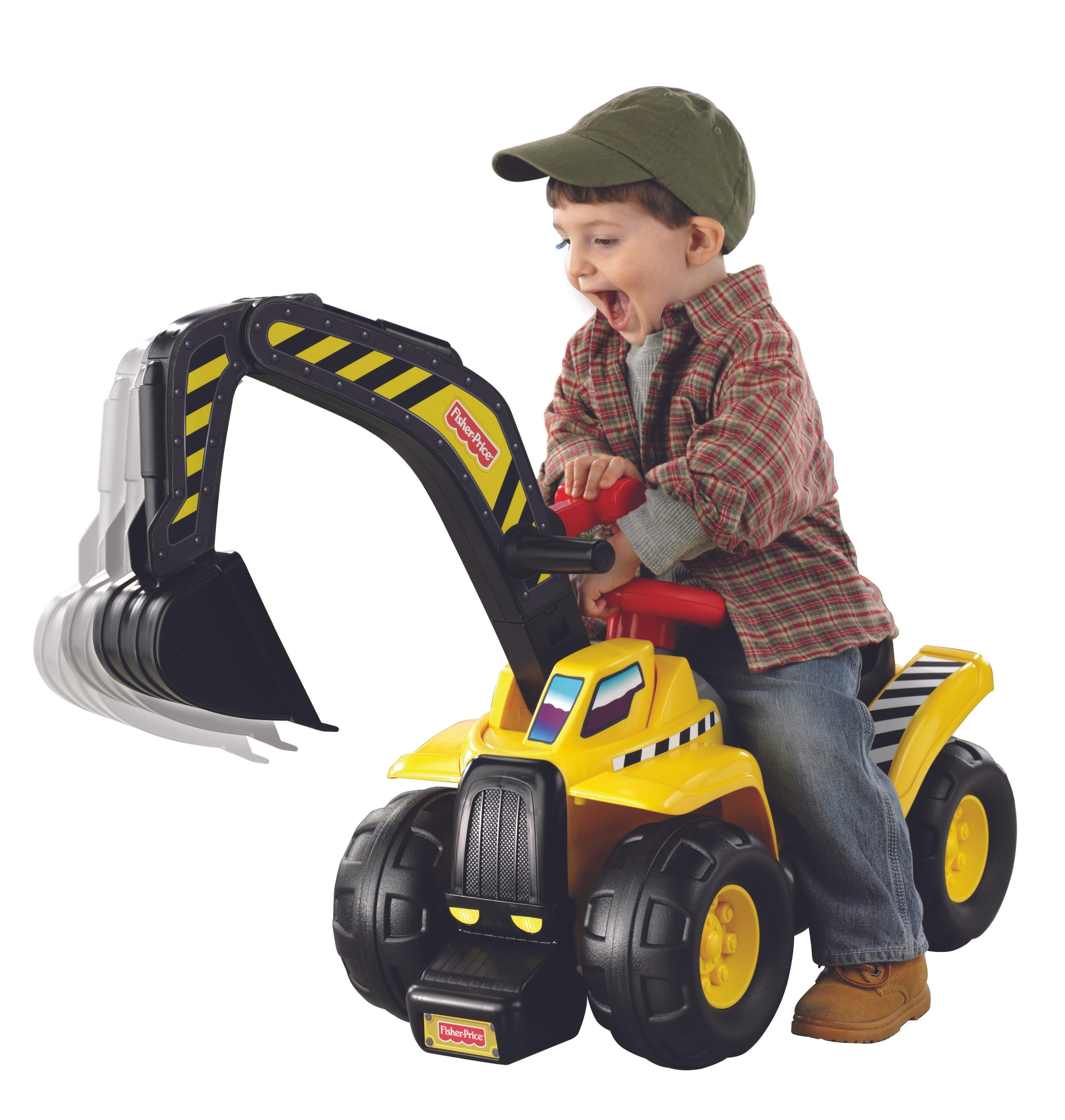 Fisher-Price - Mini Excavadora Con Motor Bocina Sonidos-1