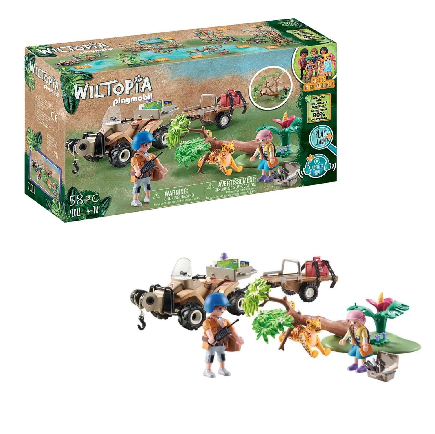 Playmobil Wiltopia - Quad Rescate de Animales - 71011-0