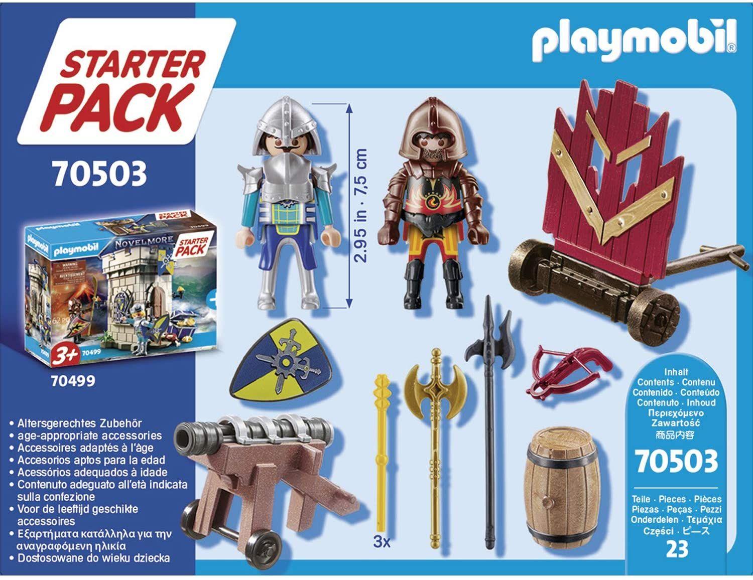Playmobil Starter Pack Novelmore Caballeros Duelo 70503-3