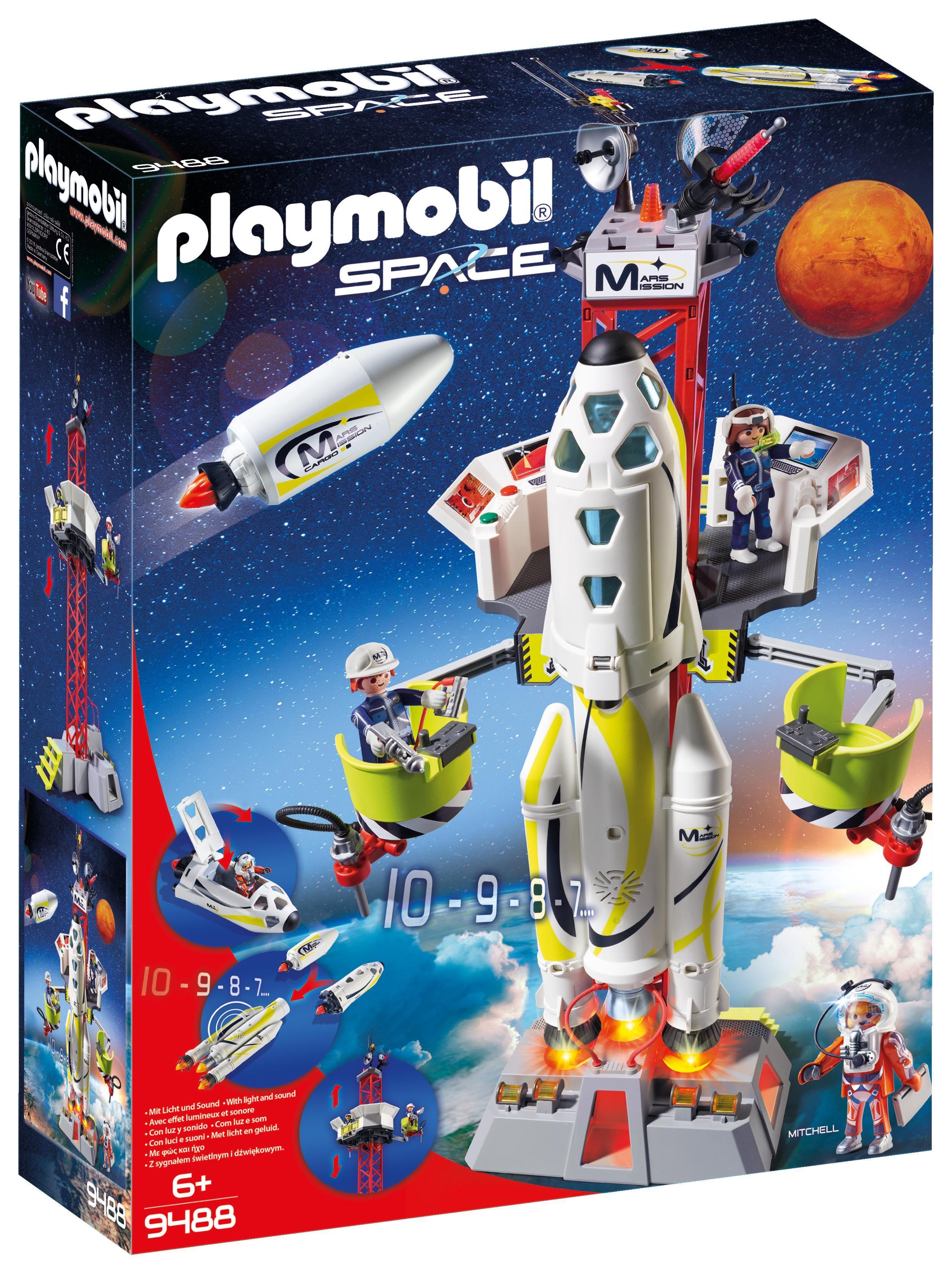 Playmobil Cohete Con Plataforma De Lanzamiento 9488-0