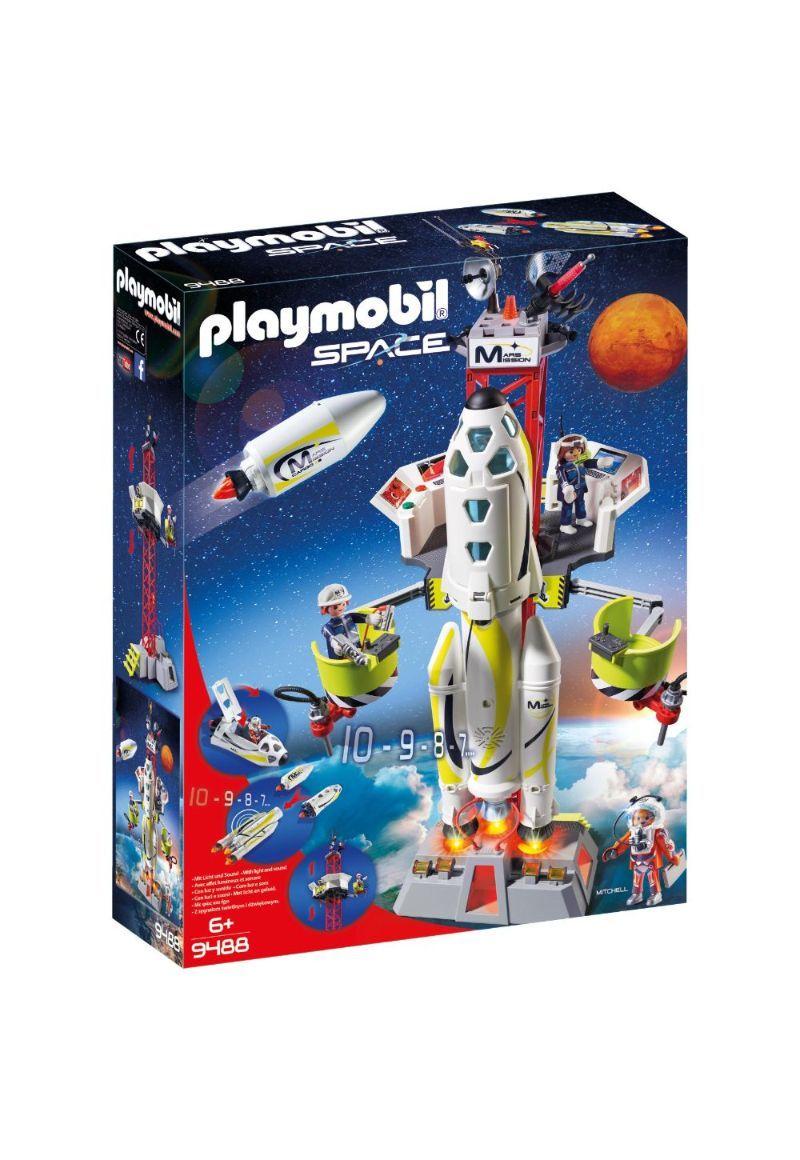 Playmobil Cohete Con Plataforma De Lanzamiento 9488-1