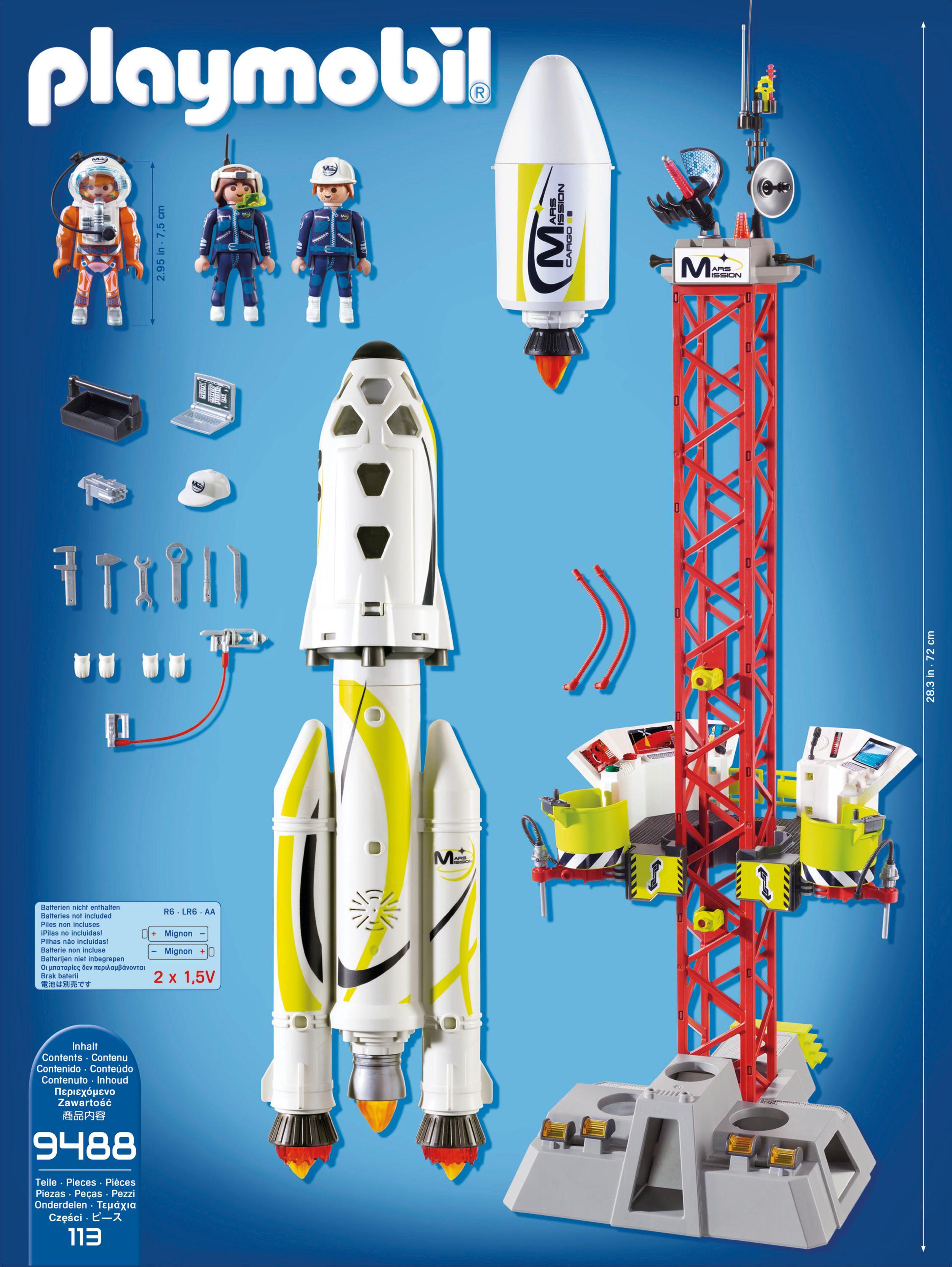 Playmobil Cohete Con Plataforma De Lanzamiento 9488-2