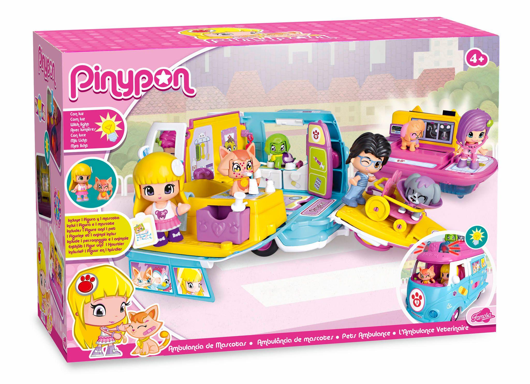 Pinypon Ambulancia De Mascotas, Muñeca Y Accesorios-0