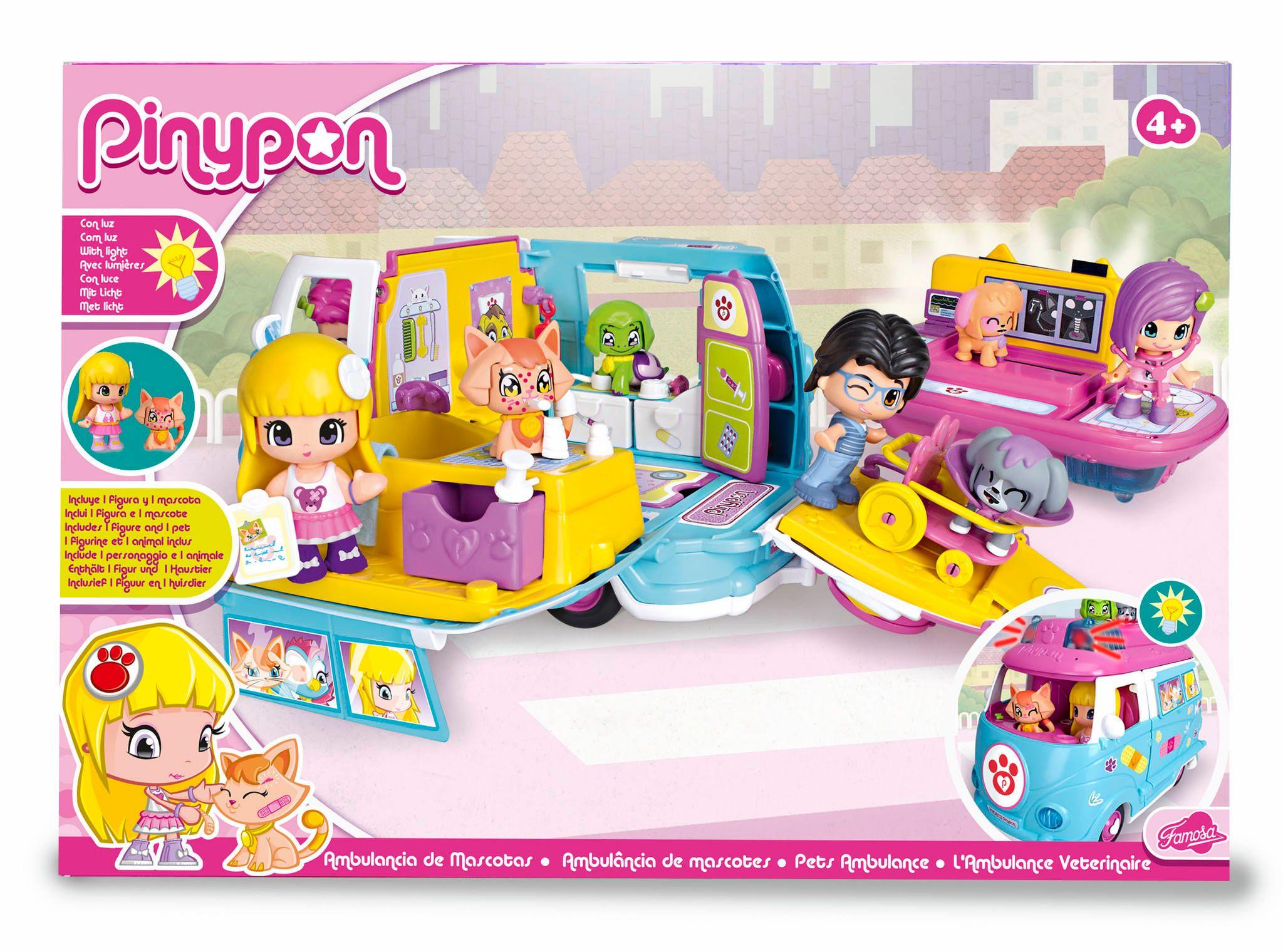 Pinypon Ambulancia De Mascotas, Muñeca Y Accesorios-1