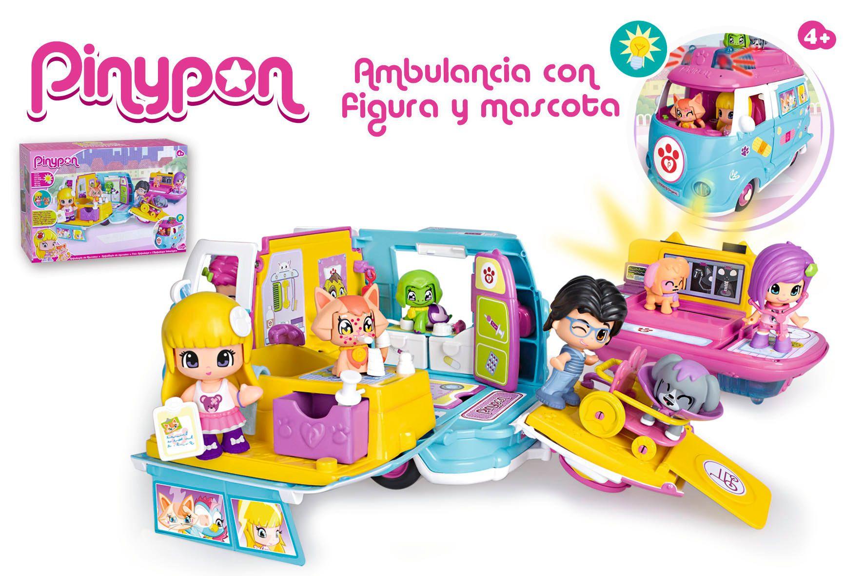 Pinypon Ambulancia De Mascotas, Muñeca Y Accesorios-2