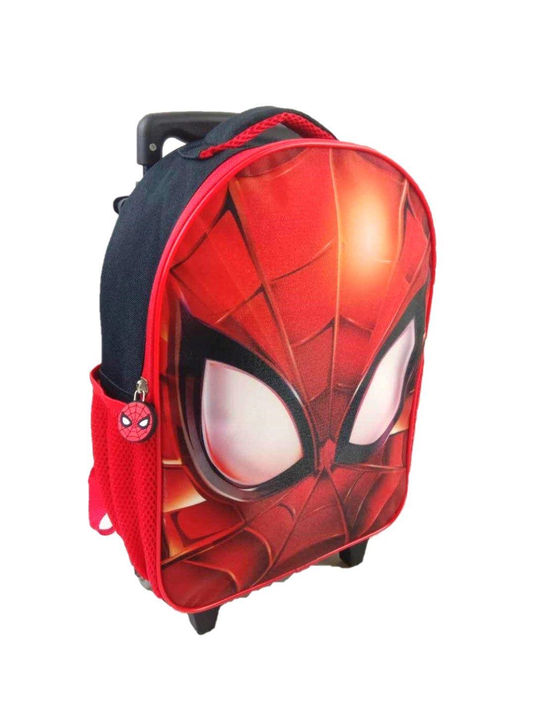 Mochila Con Ruedas Spiderman Roja-1