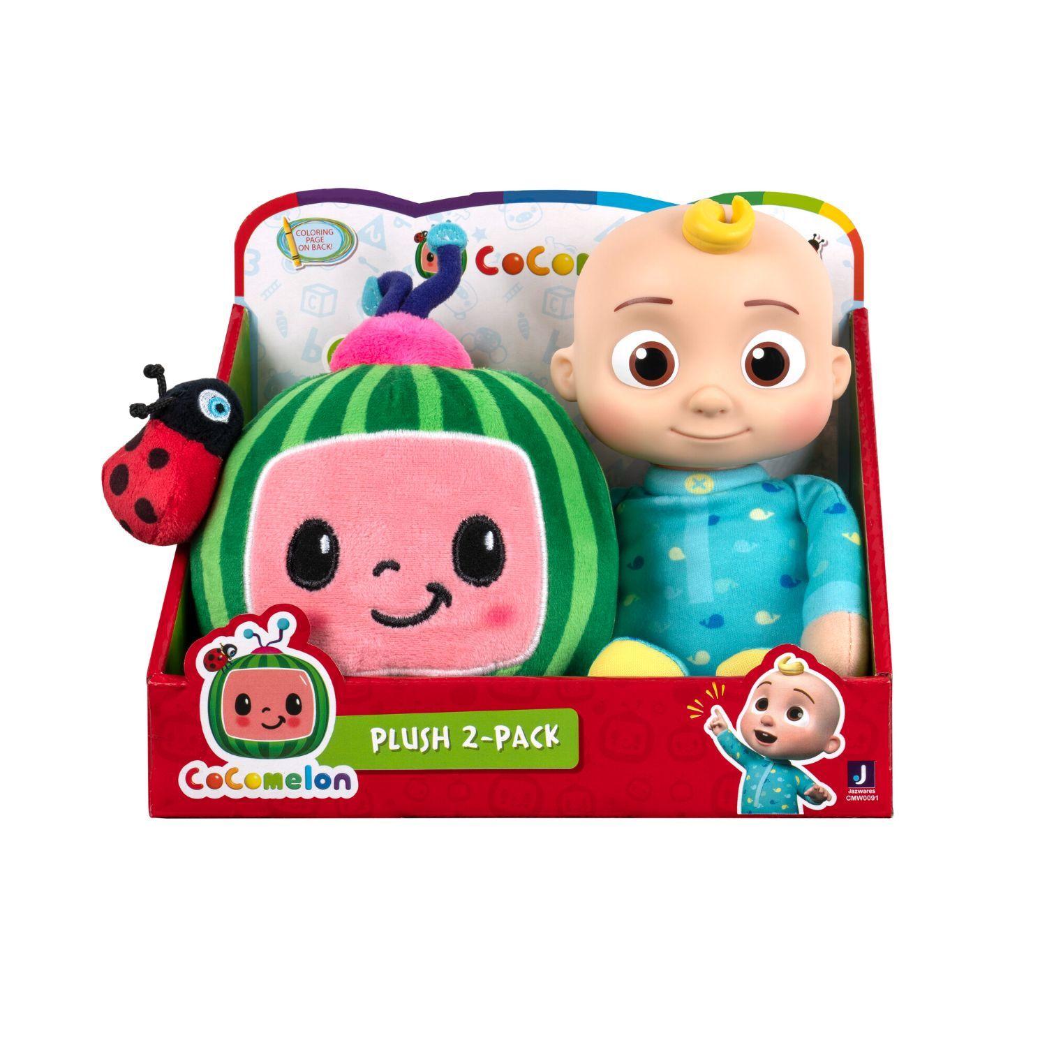 Pack de 2 Peluches Cocomelon JJ y Melón-0