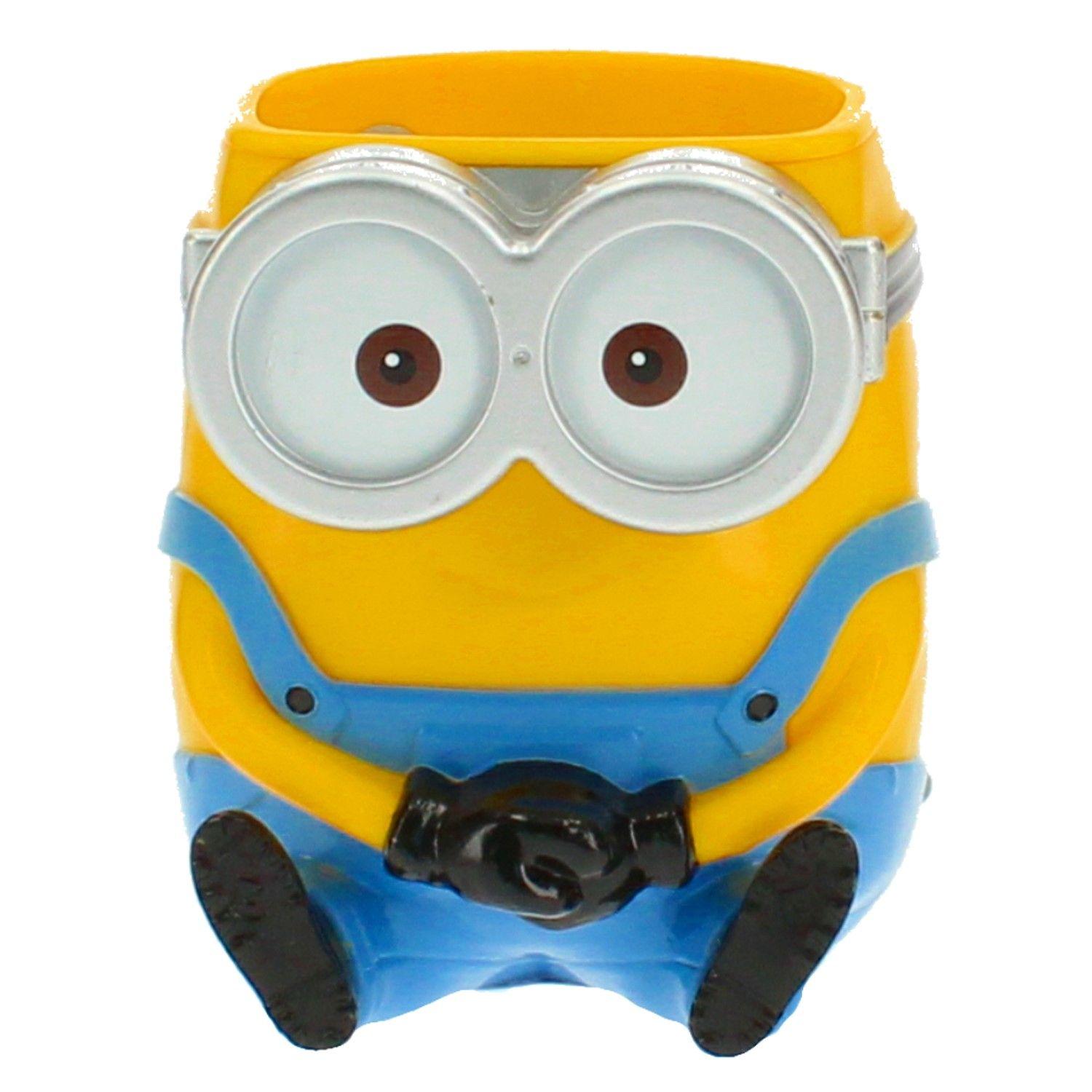 Botella Y Jarro Con Bombilla, Botella, Tazon 3D Minions-3