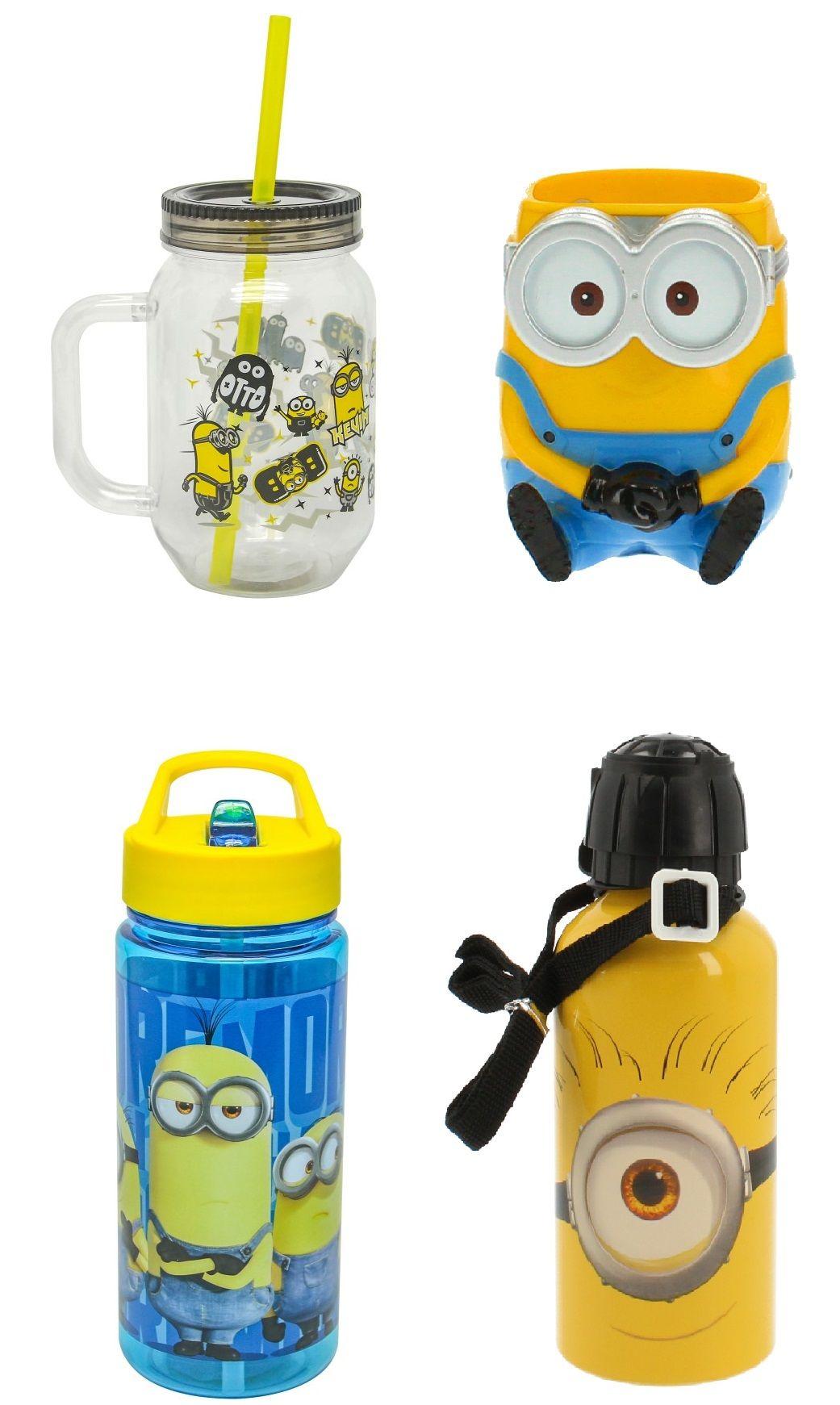 Botella Y Jarro Con Bombilla, Botella, Tazon 3D Minions-4