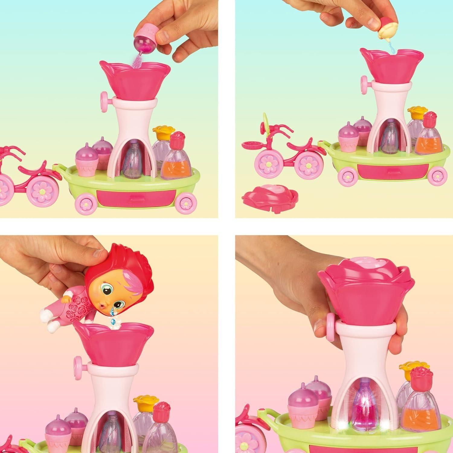 Playset Bebes Llorones La Bici Carrito de Rose-5