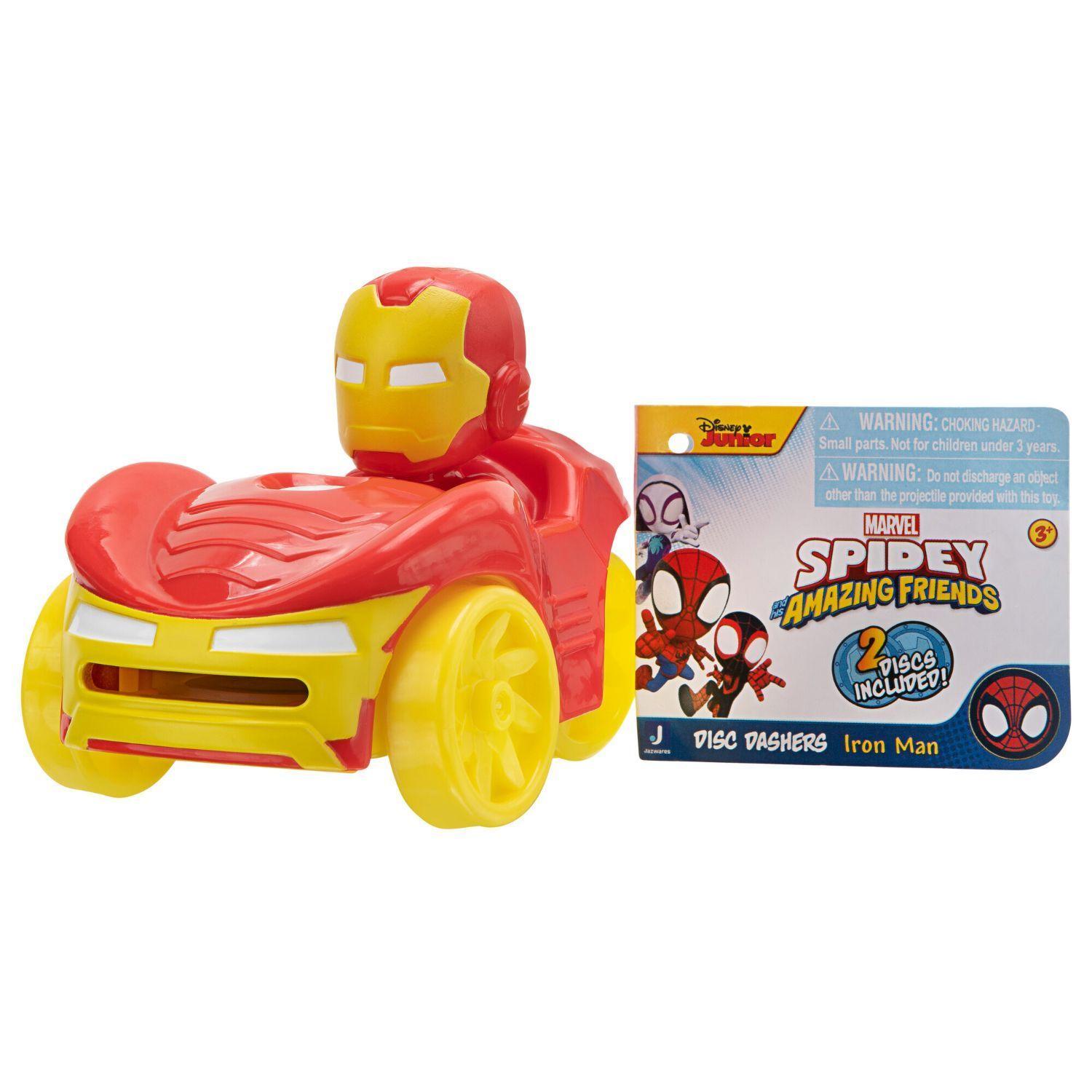 Marvel Spidey - Vehículo Disc Dashers Iron Man-1