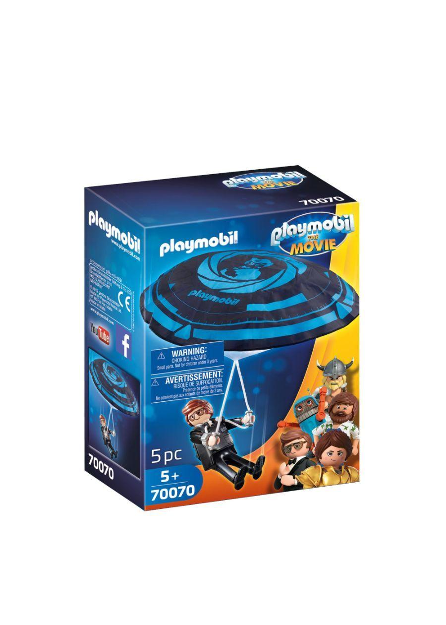 Playmobil The Movie Rex Dasher Con Paracaidas 70070-0