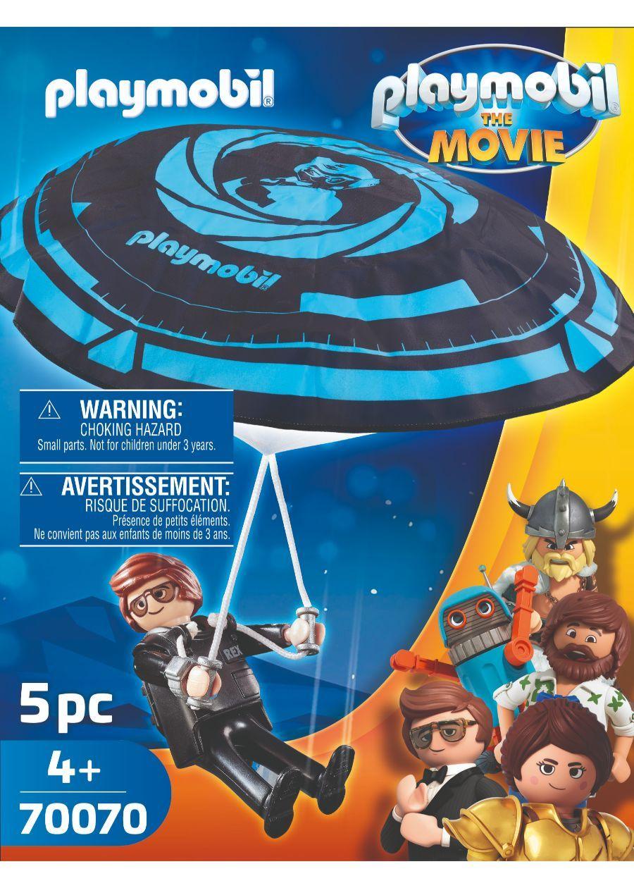Playmobil The Movie Rex Dasher Con Paracaidas 70070-1