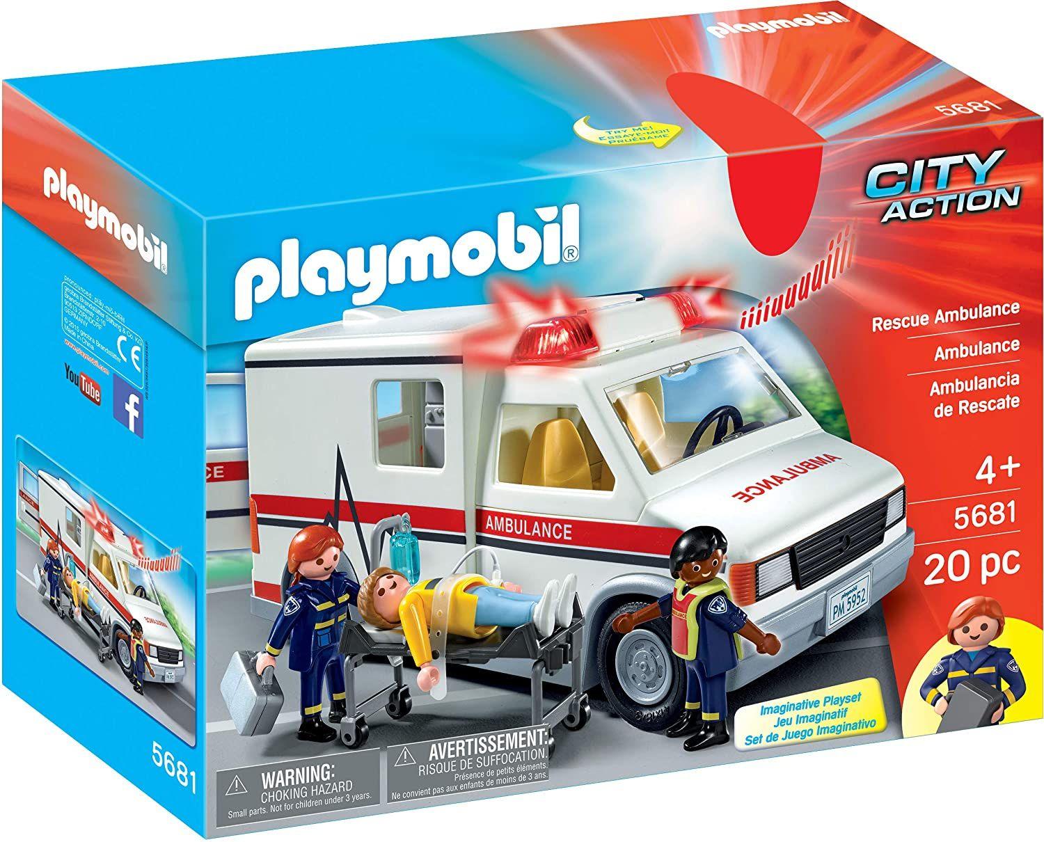 Playmobil Ambulancia Con Luz Y Sonido 5681-0