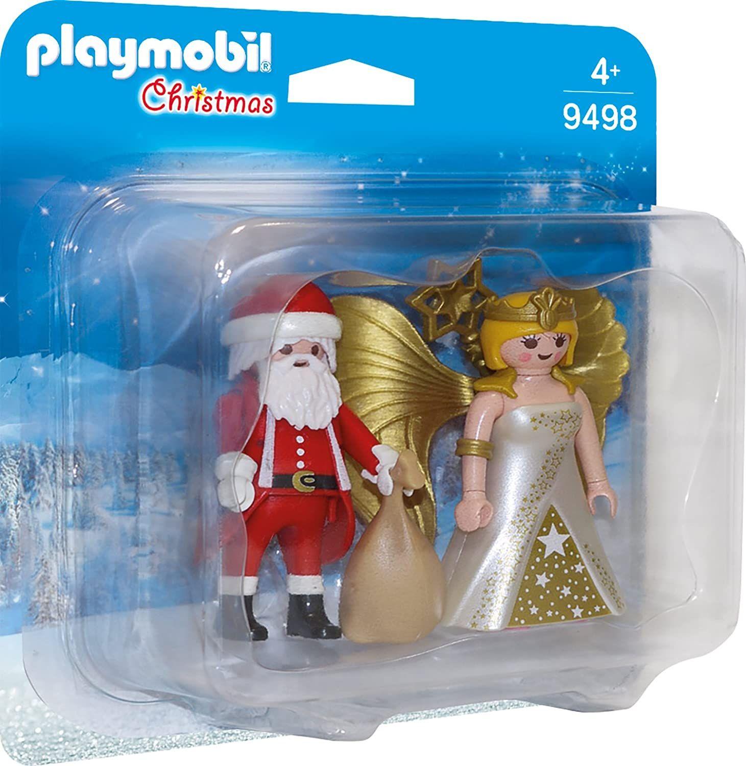Playmobil Duo Pack Papá Noel Con Ángel 9498-0