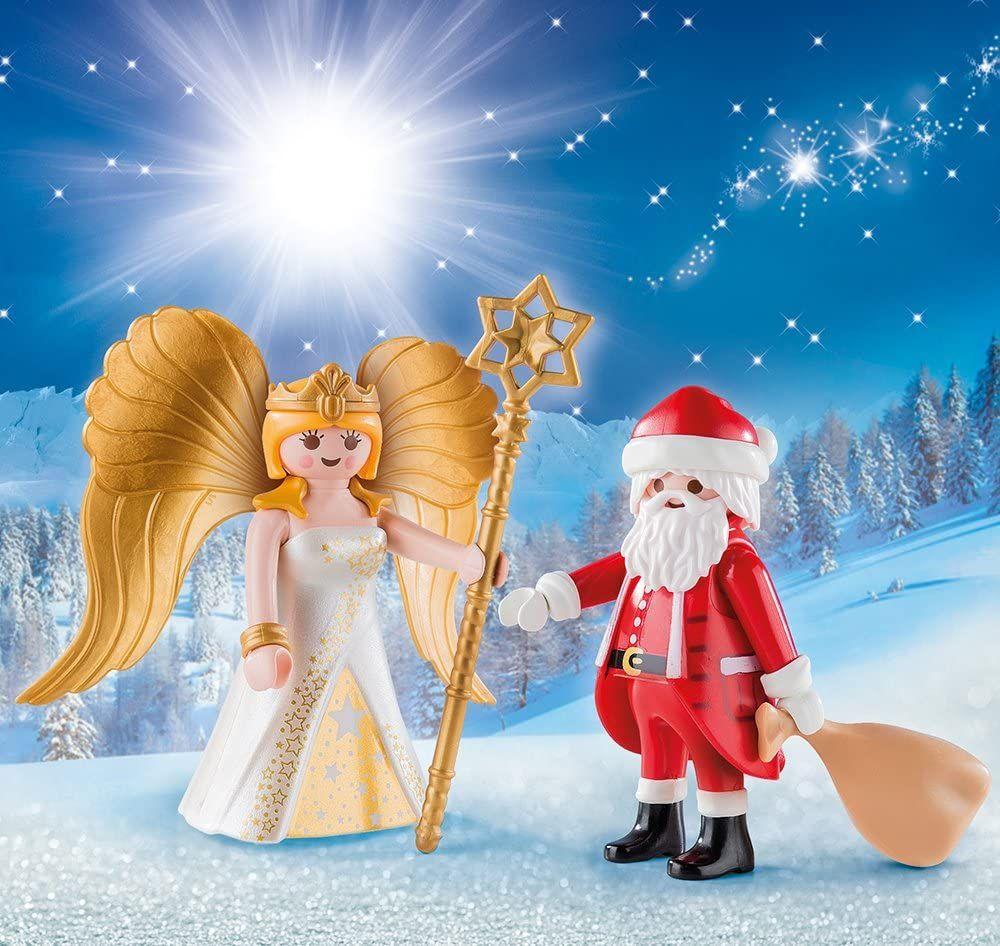 Playmobil Duo Pack Papá Noel Con Ángel 9498-2