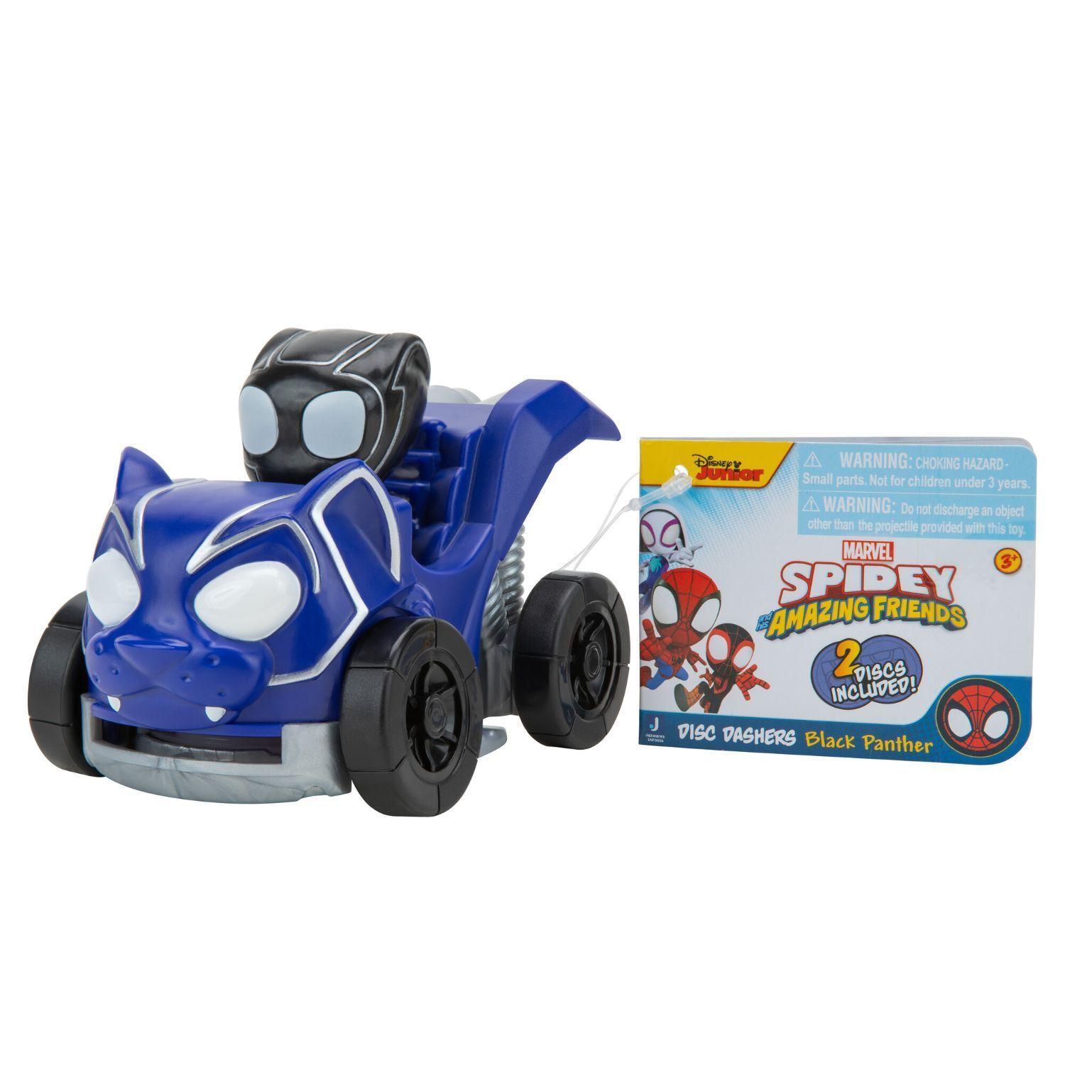 Marvel Spidey - Vehículo Disc Dashers Black Panther-1