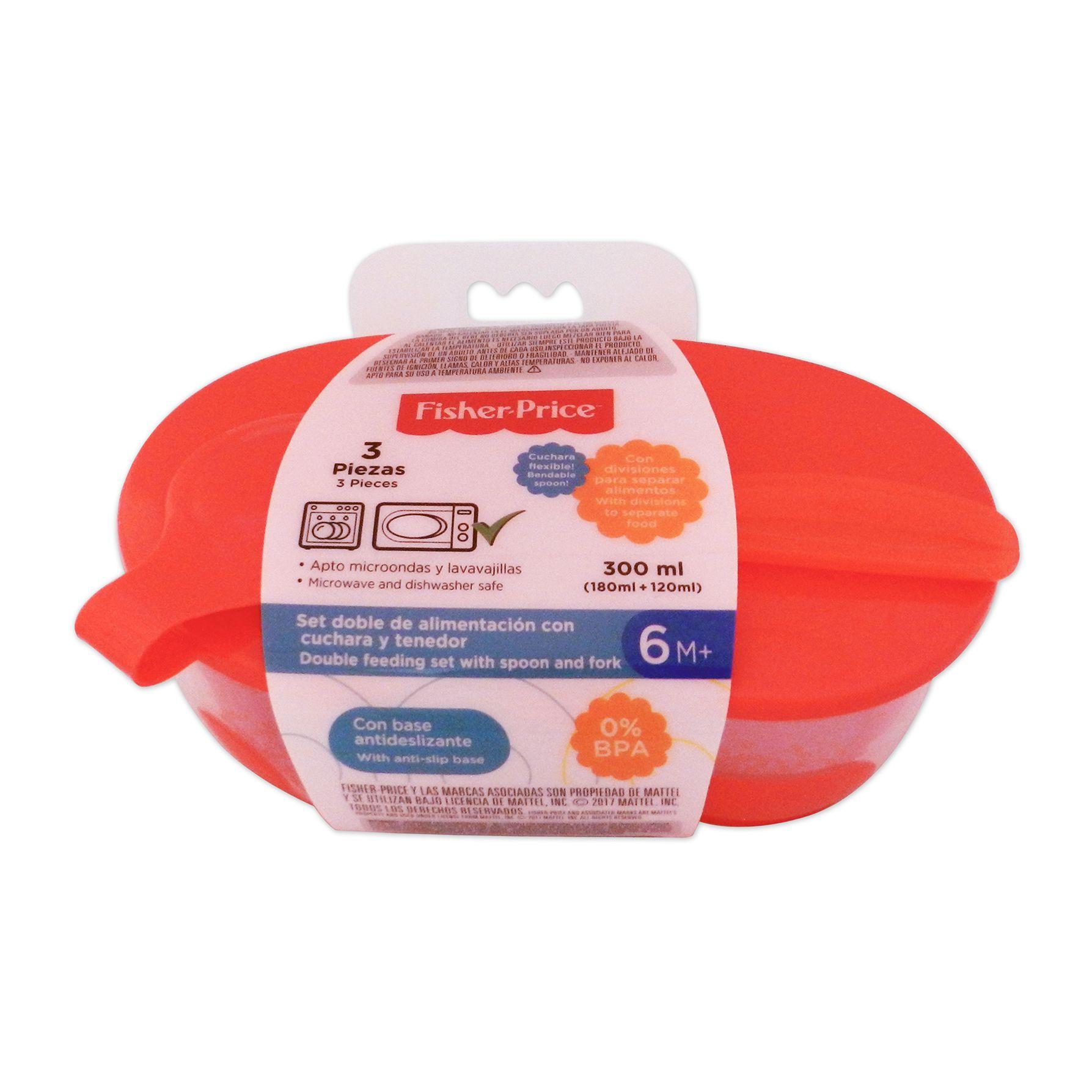 Set Doble de Alimentación Fisher Price Rojo-1