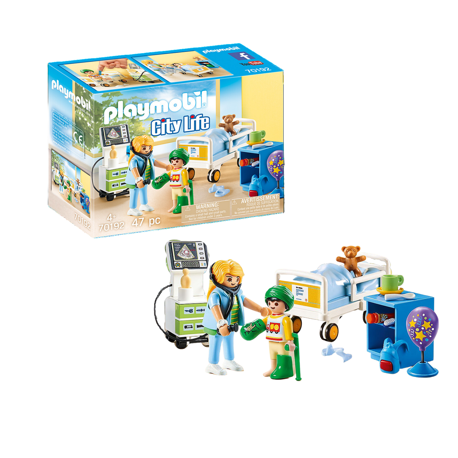 Playmobil Sala Hospital Infantil - 70192-0