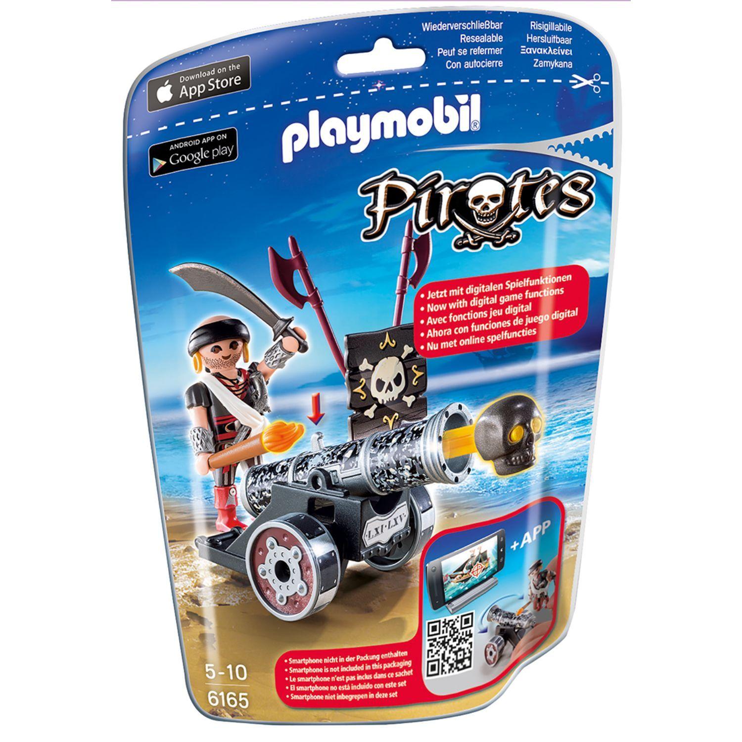 Playmobil Cañon Interactivo Negro Con Corsario 6165-0