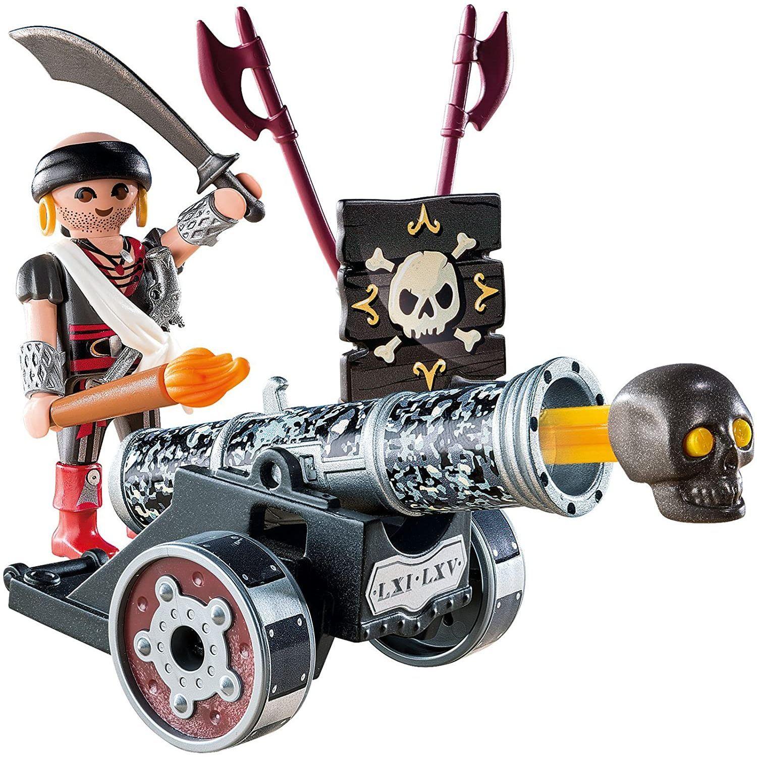 Playmobil Cañon Interactivo Negro Con Corsario 6165-1