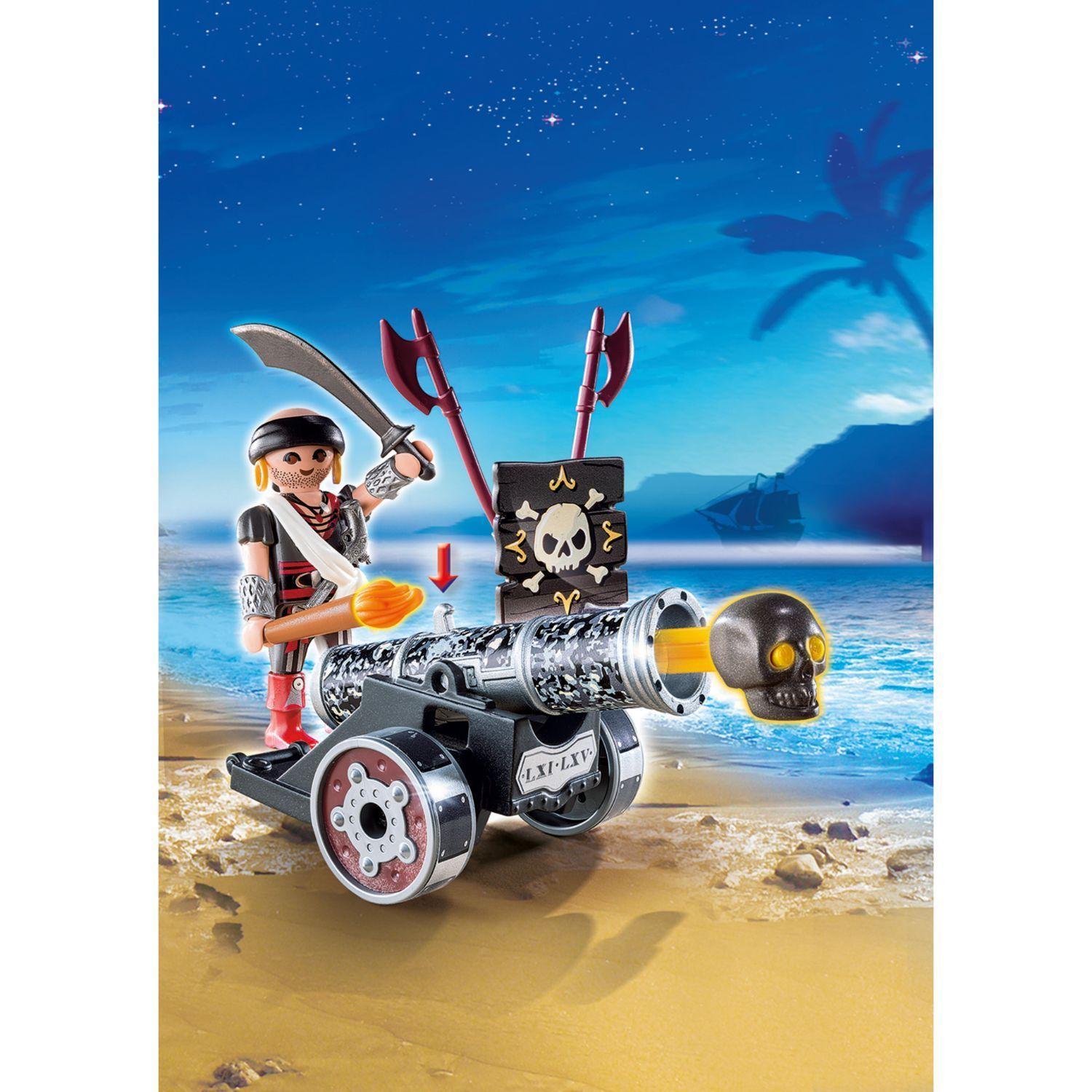Playmobil Cañon Interactivo Negro Con Corsario 6165-2