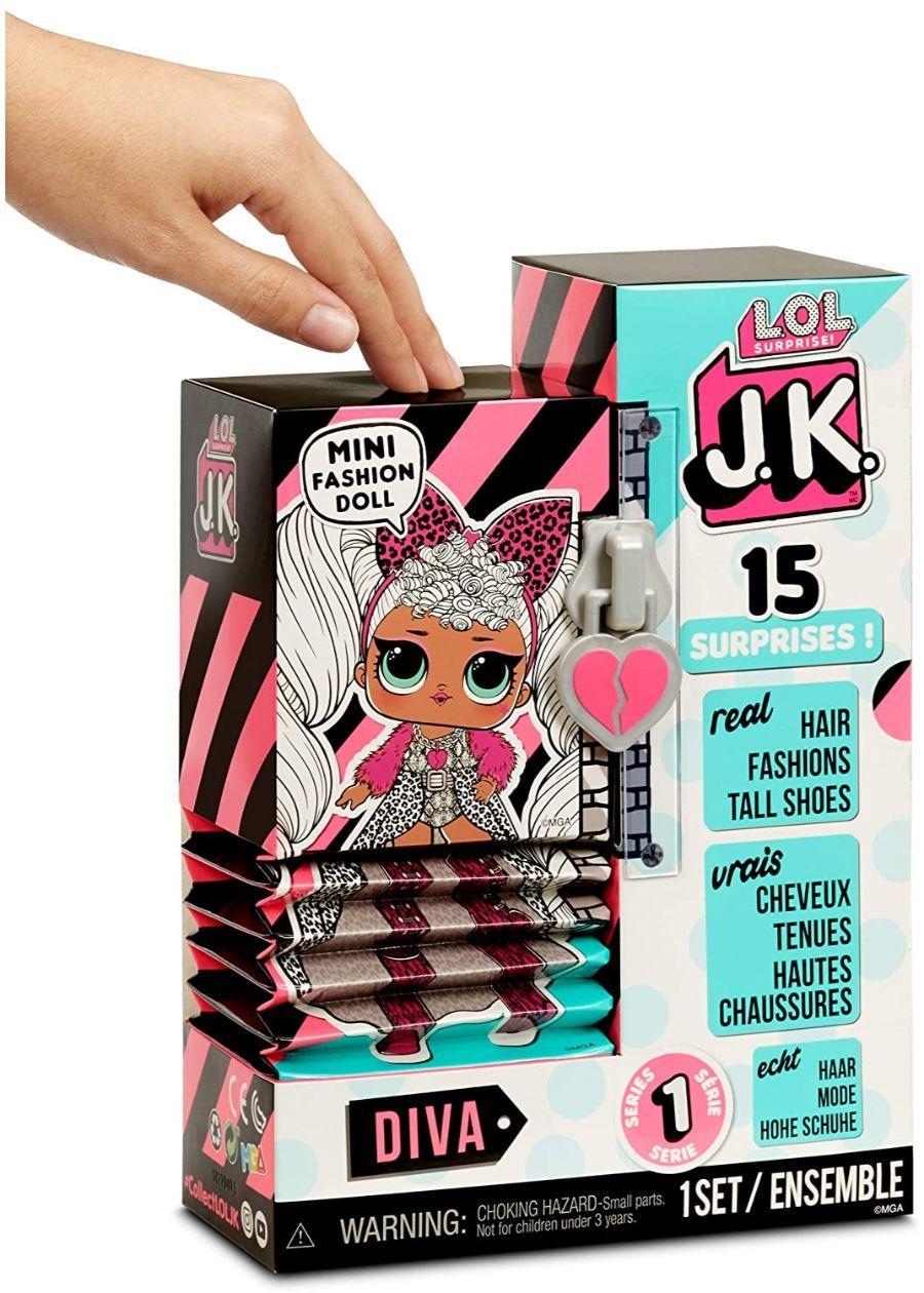Lol Surprise Jk Mini Muñeca Diva 15 Sorpresas-1