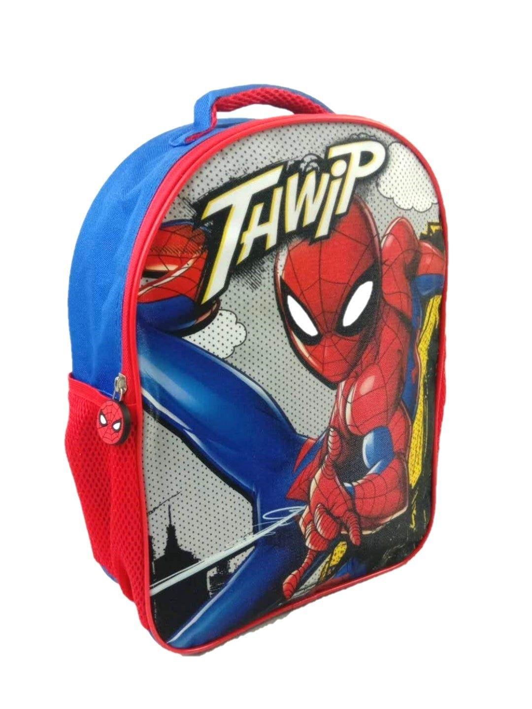 Mochila infantil spiderman azul-0