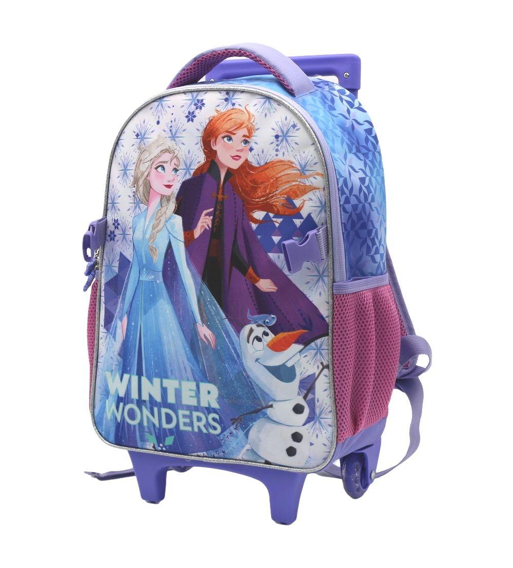 Mochila Con Ruedas+ Lonchera 15" Frozen-1