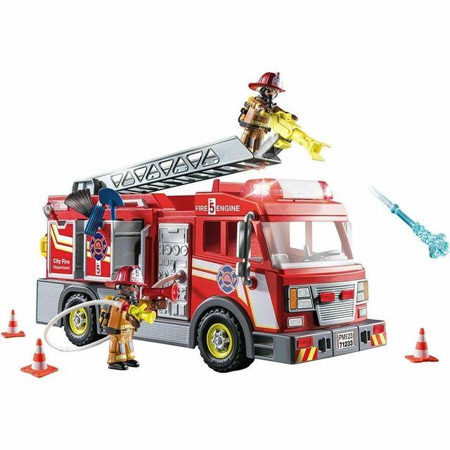 Playmobil Camión de Bomberos con Luces Intermitentes- 71233-3