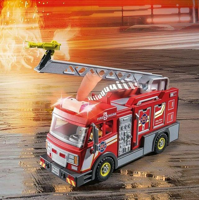 Playmobil Camión de Bomberos con Luces Intermitentes- 71233-4